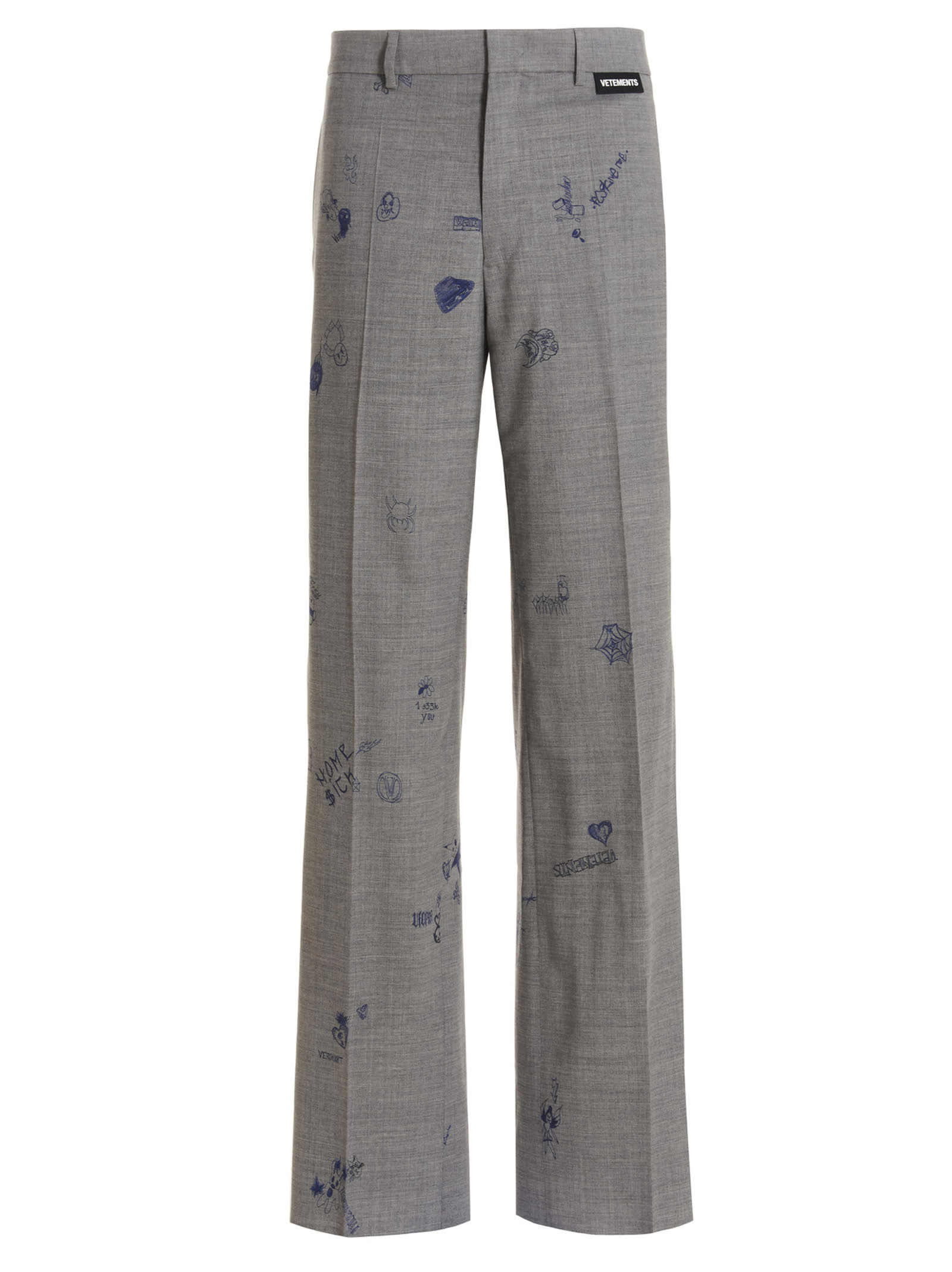 VETEMENTS scribbled Trousers