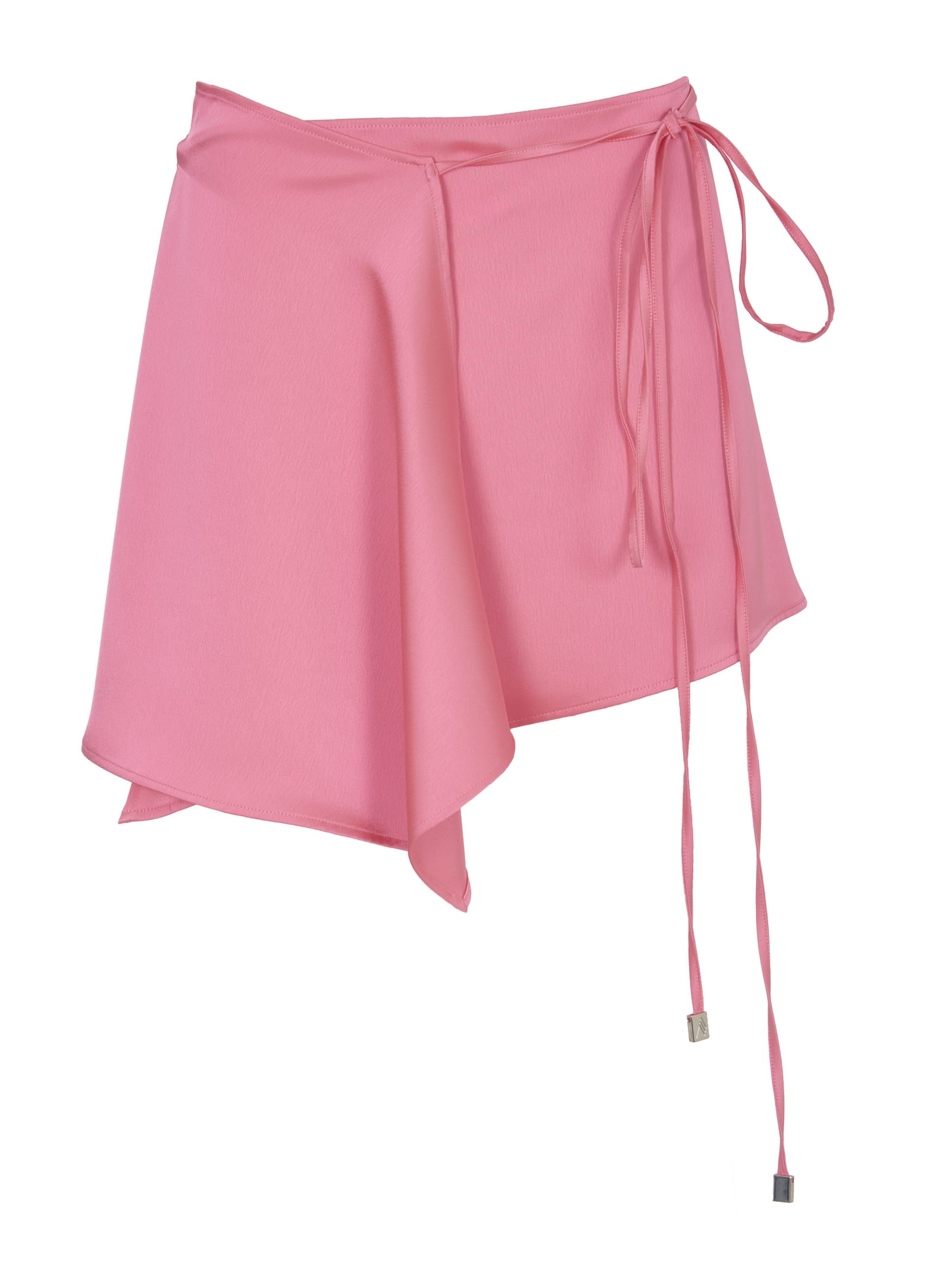 The Attico Pink Neon Mini Skirt