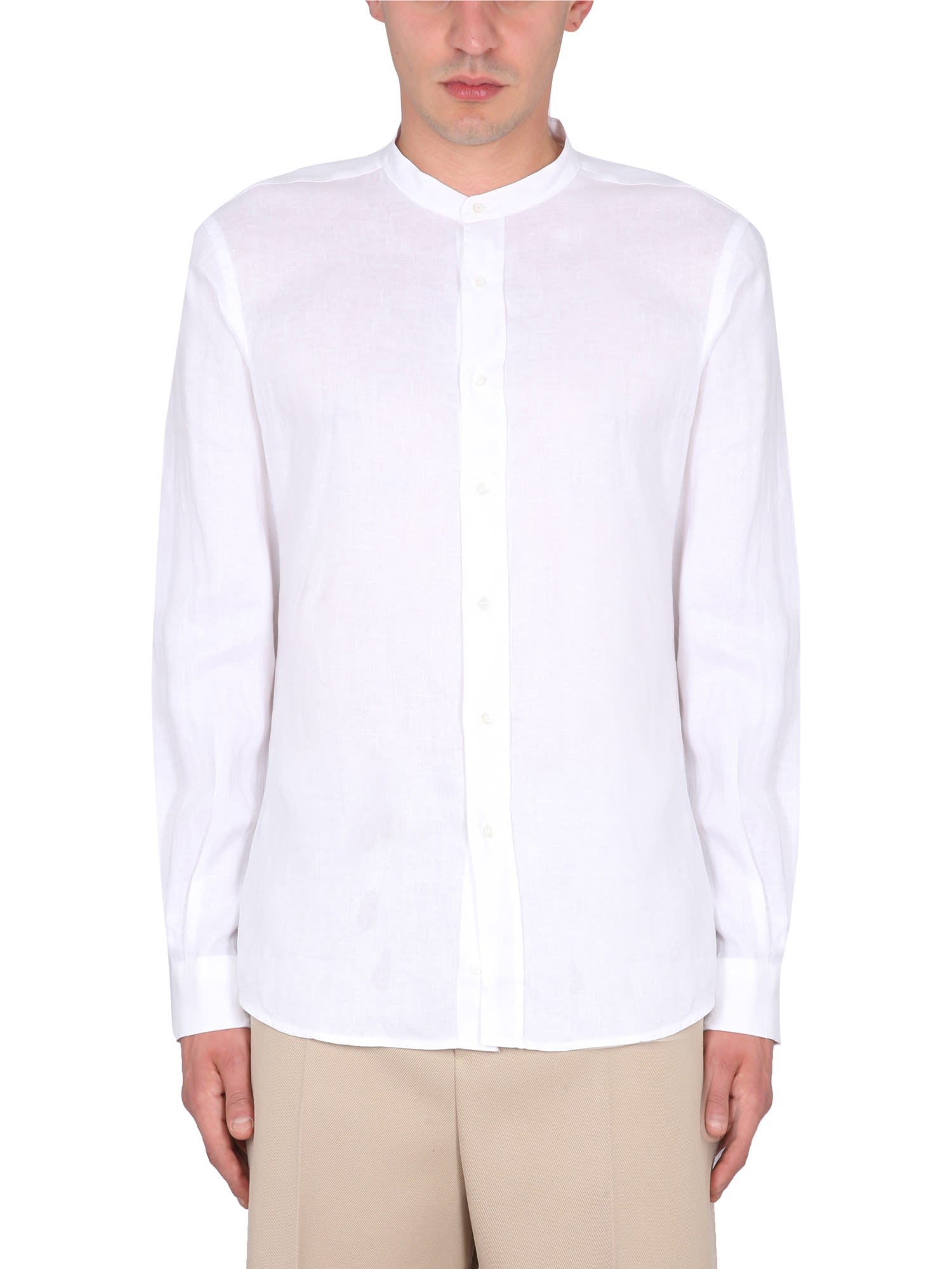 Shop Aspesi Regular Fit Shirt In White