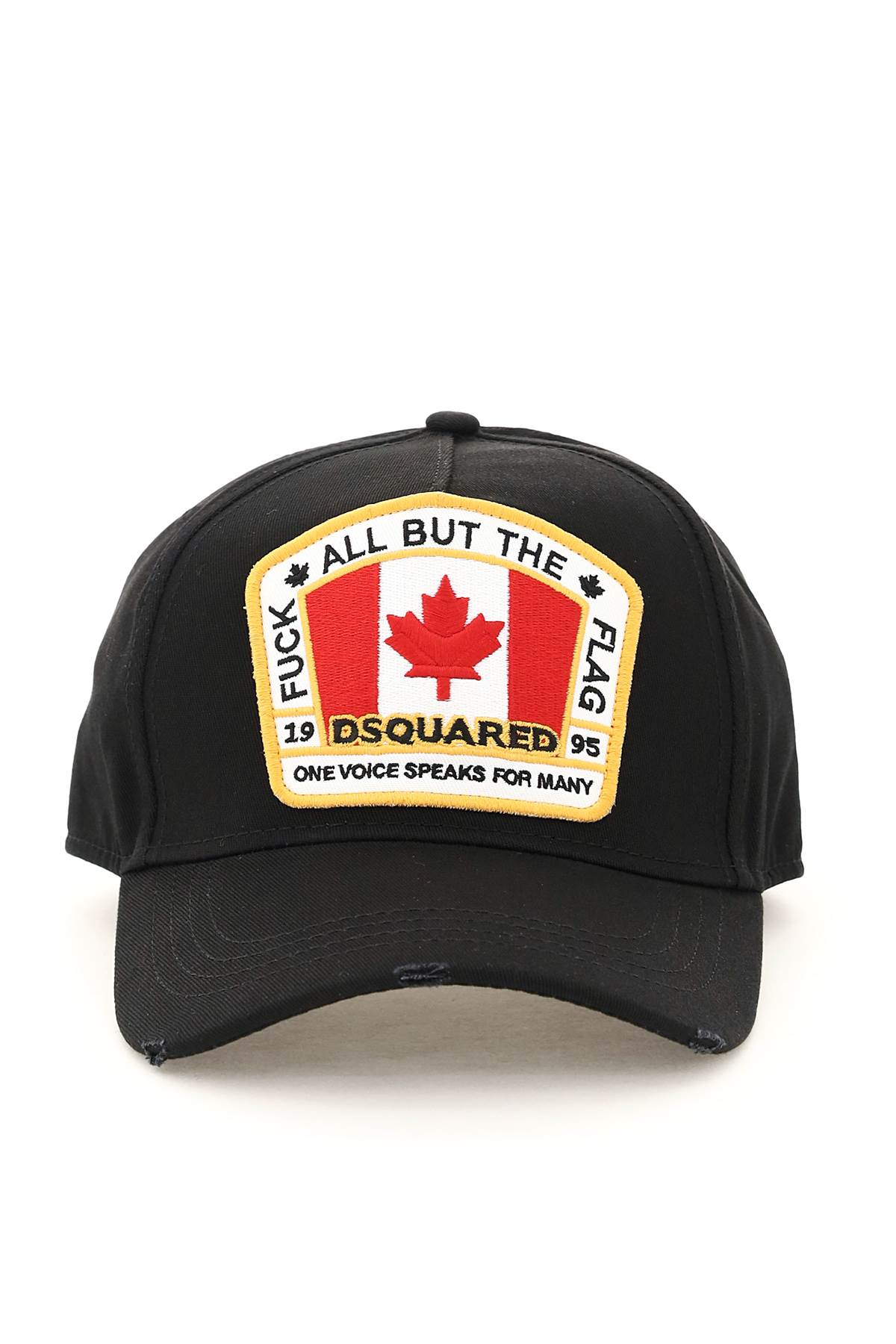 Shop Dsquared2 Canadian Flag Baseball Cap  In Black