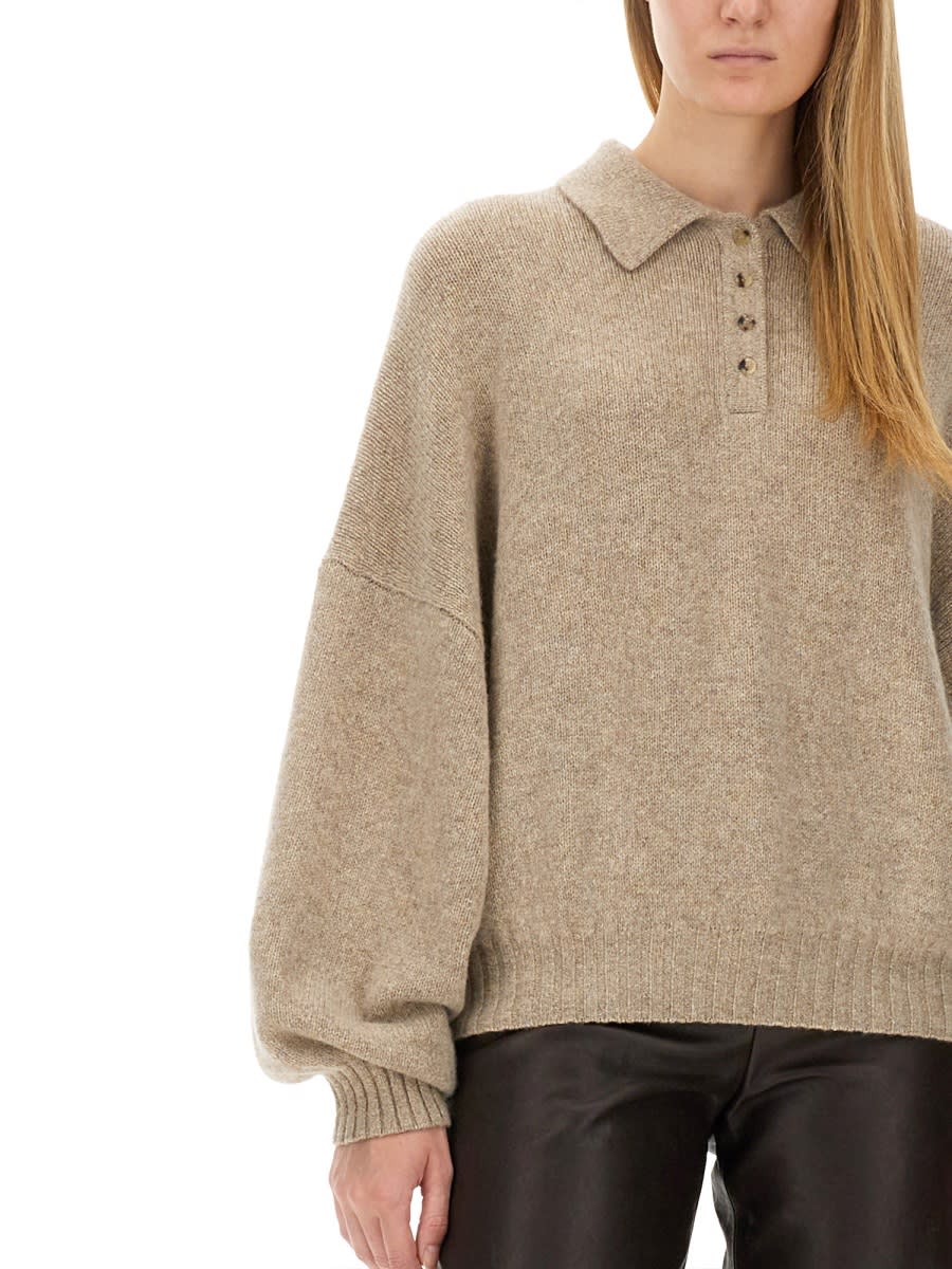 Shop Khaite Sweater The Rene In Brown