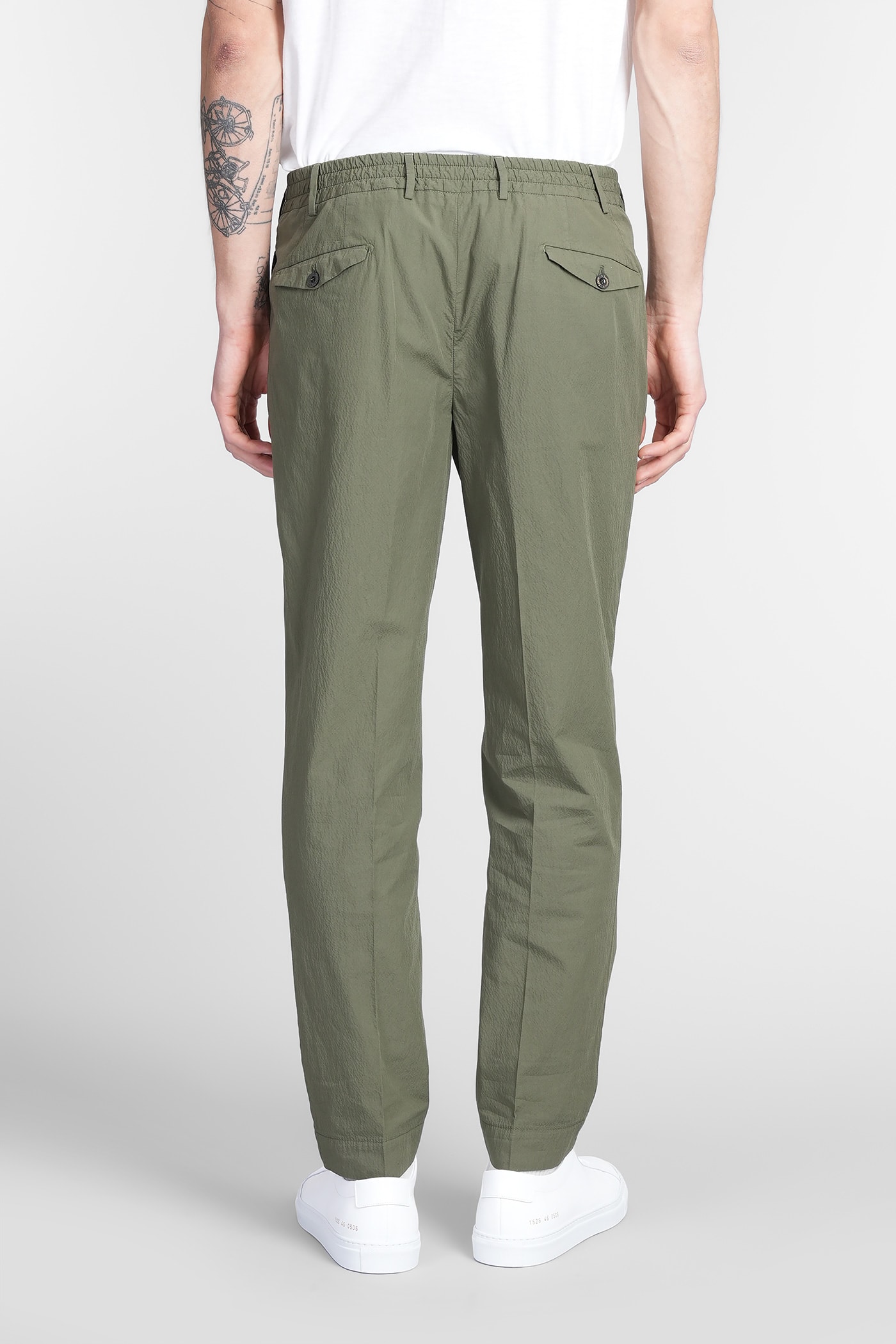 Santaniello Irno Evo Pants In Green Cotton In Green