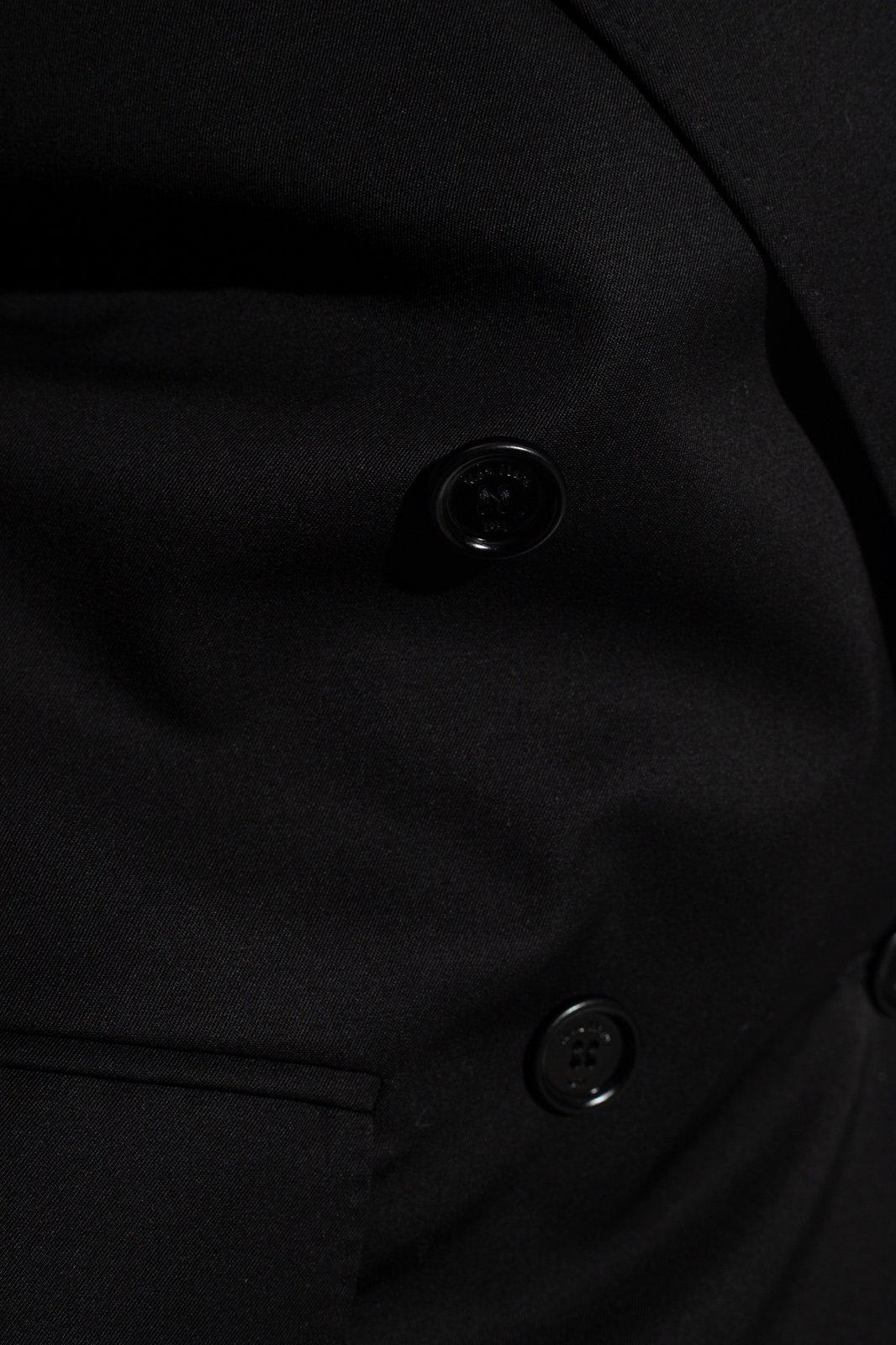 Max Mara Levico Double-breasted Blazer In Nero