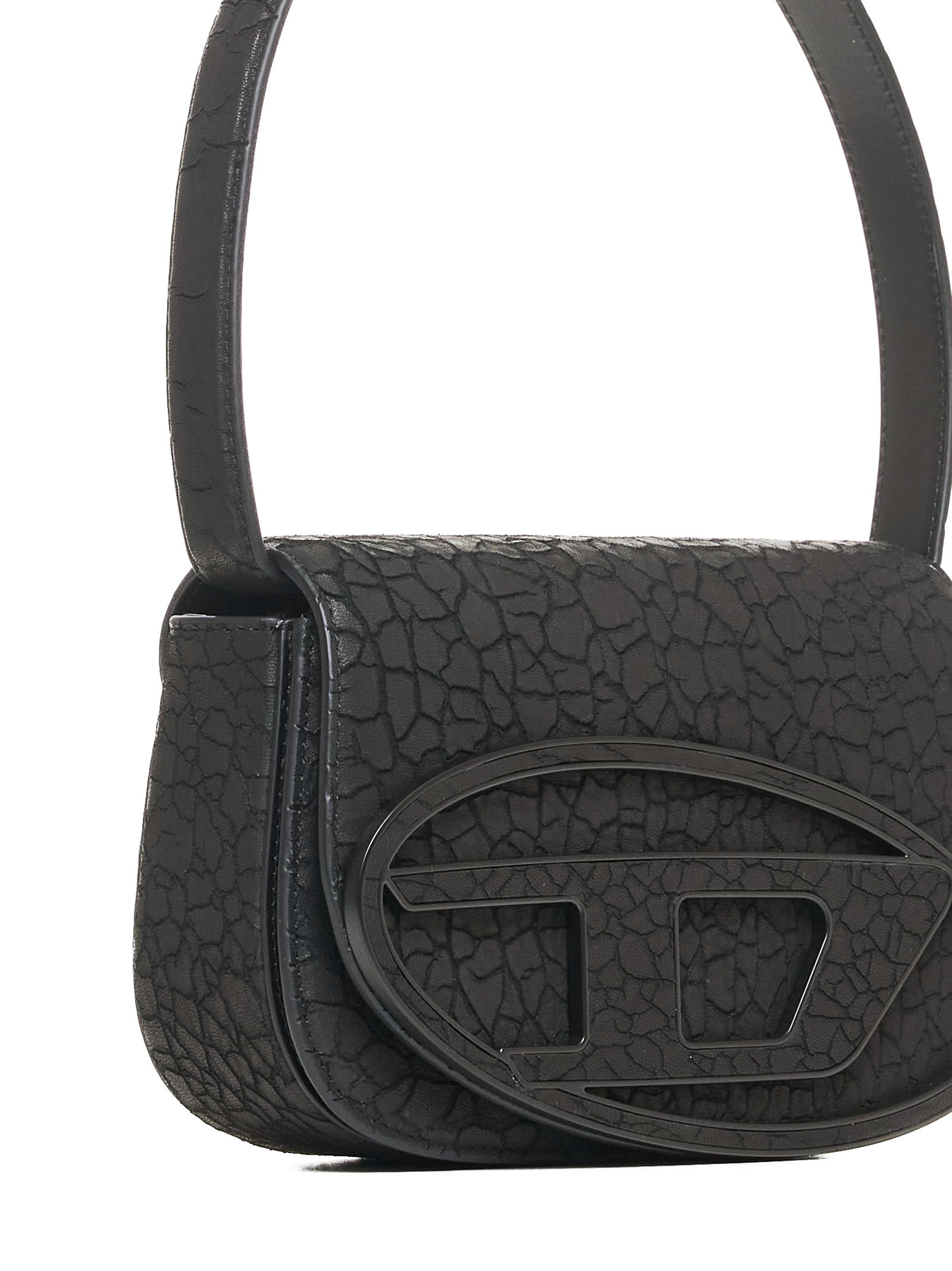 Shop Diesel Shoulder Bag In Black