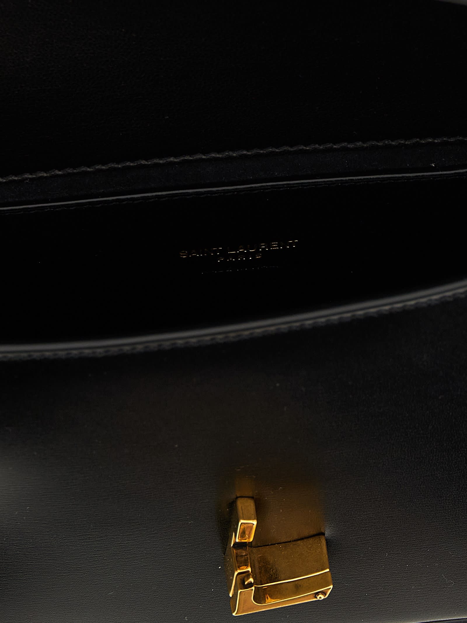 Saint Laurent Solferino Mini Shoulder Bag In Black
