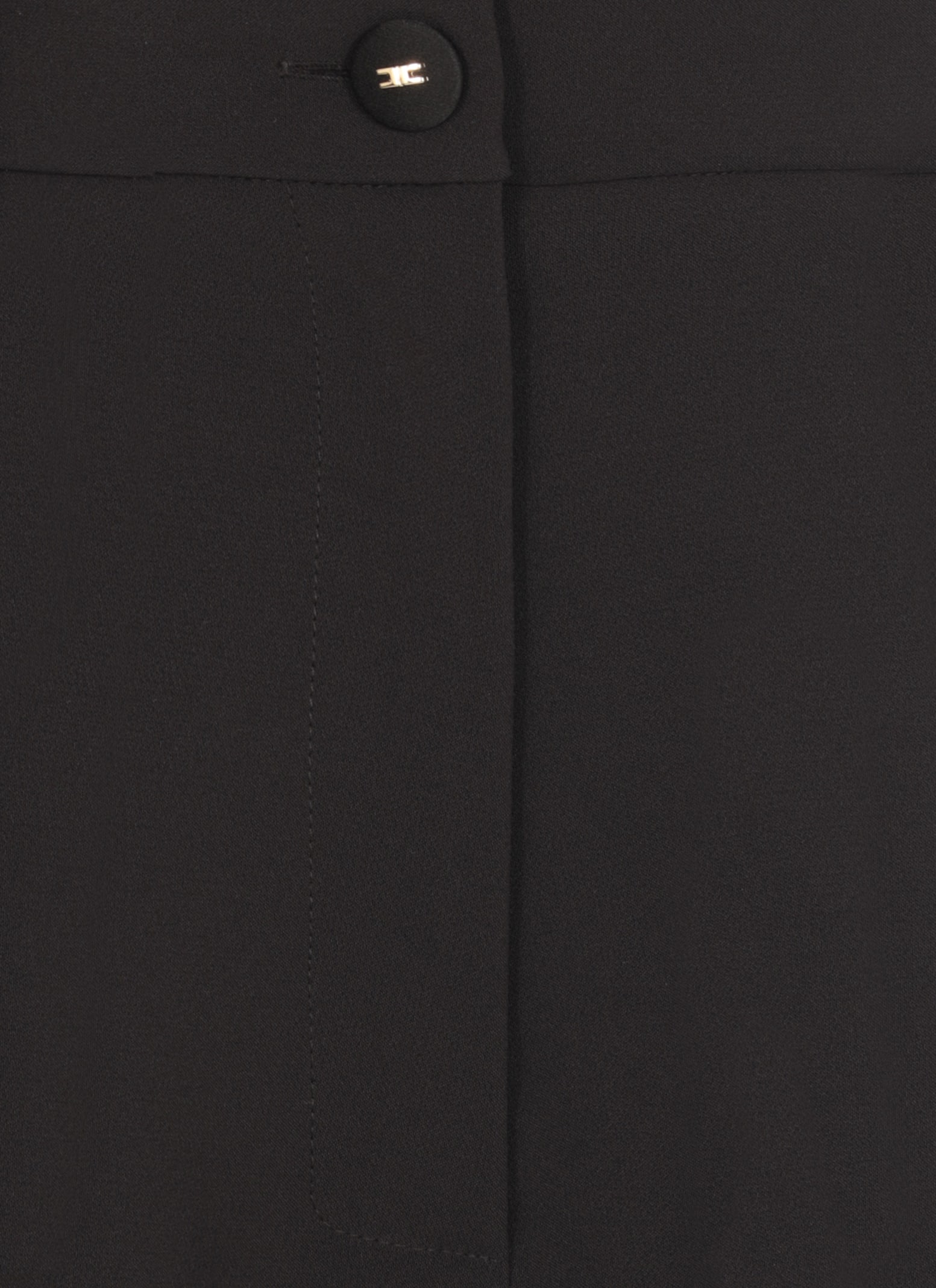 Elisabetta Franchi Crepe Shorts In Black
