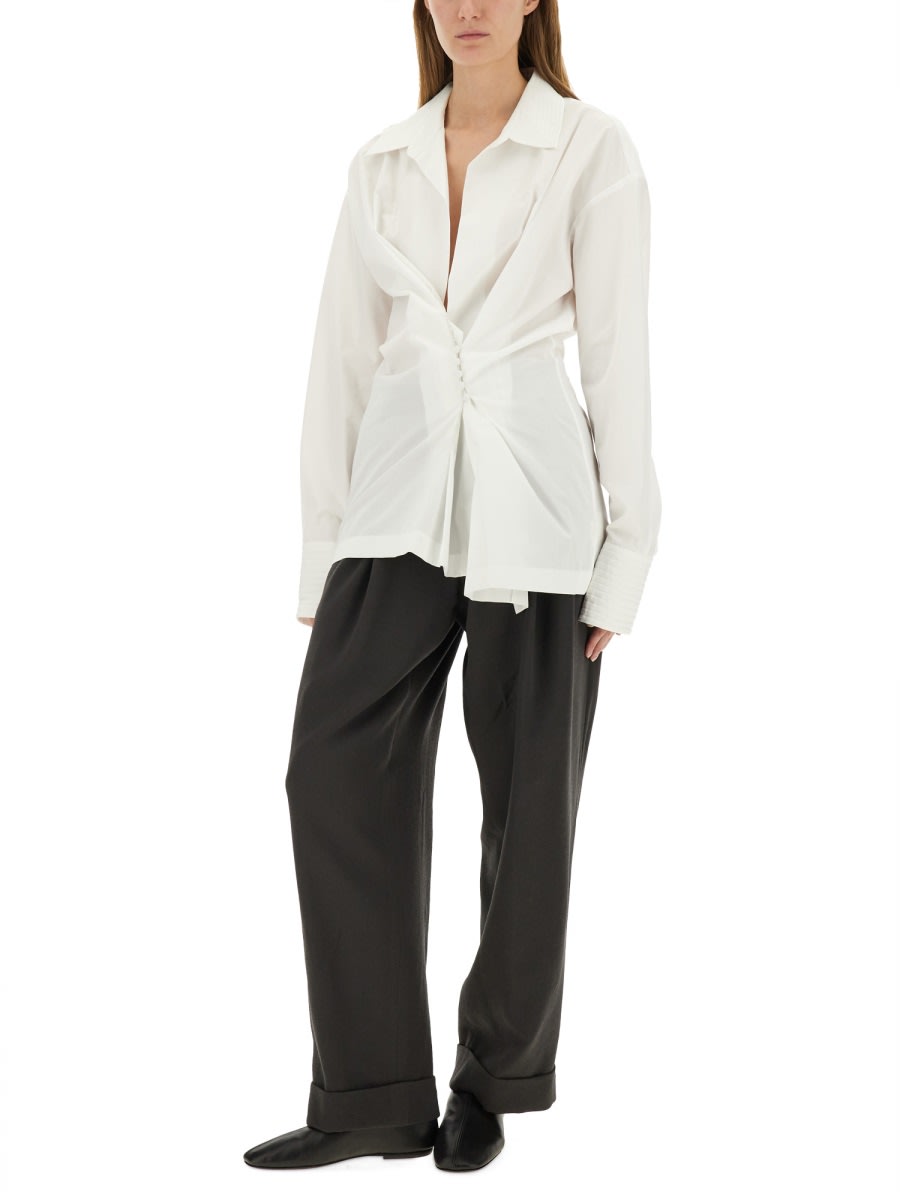 Dries Van Noten "clickys" Shirt In White