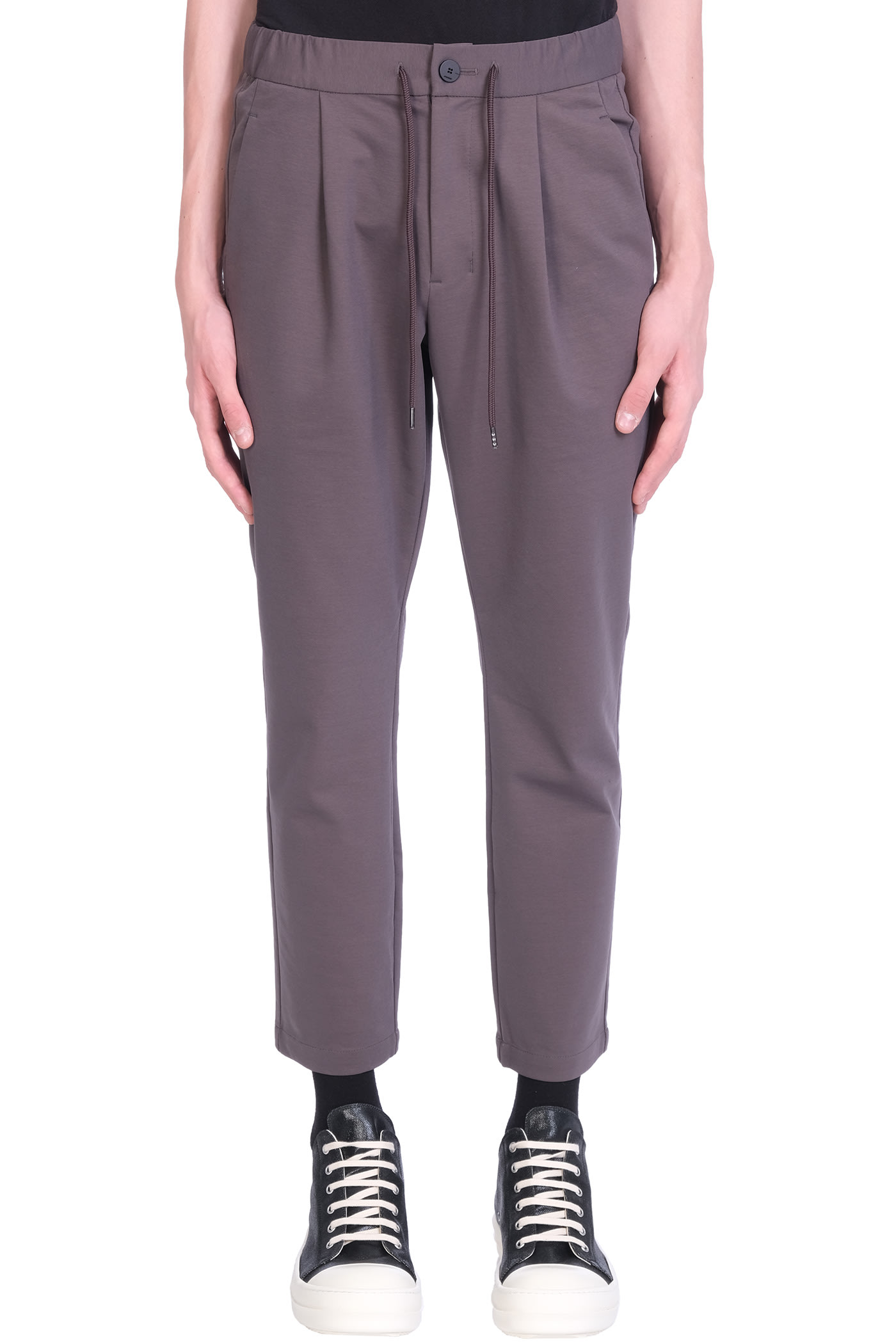 Attachment Pants In Brown Cotton