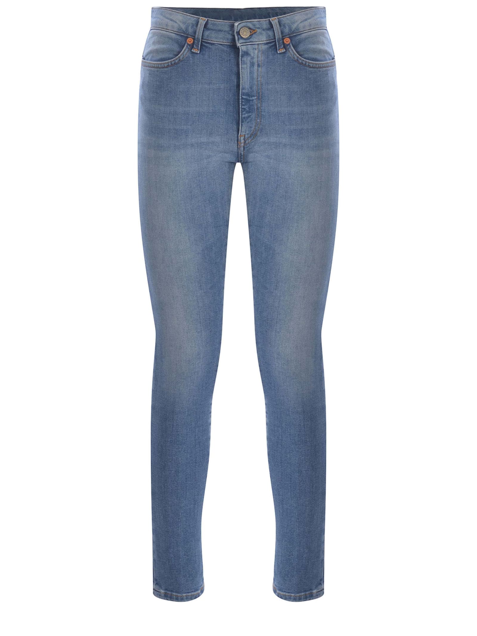 Shop Dondup Jeans  Iris Made Of Denim In Denim Azzurro