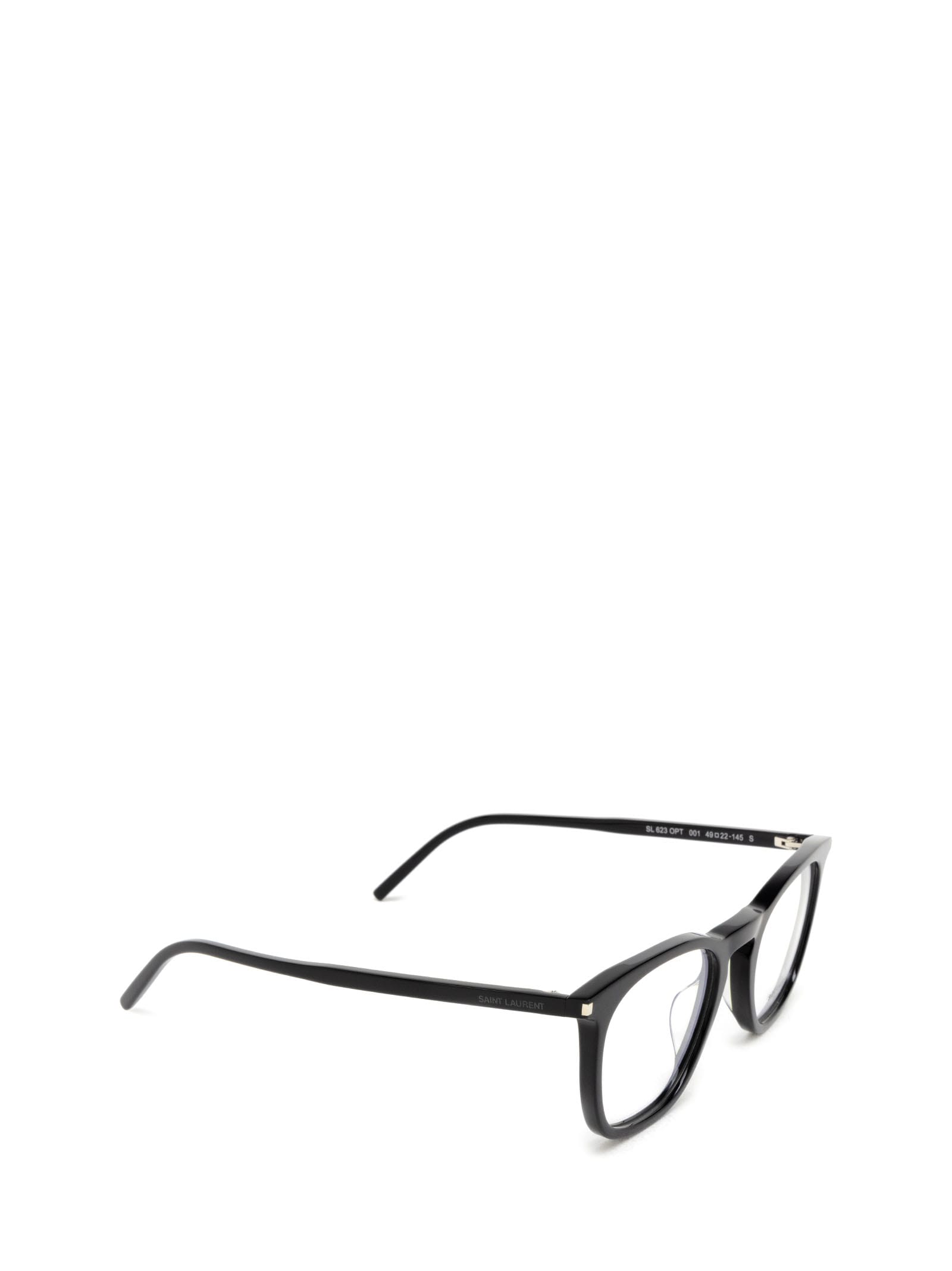 Shop Saint Laurent Sl 623 Opt Black Glasses