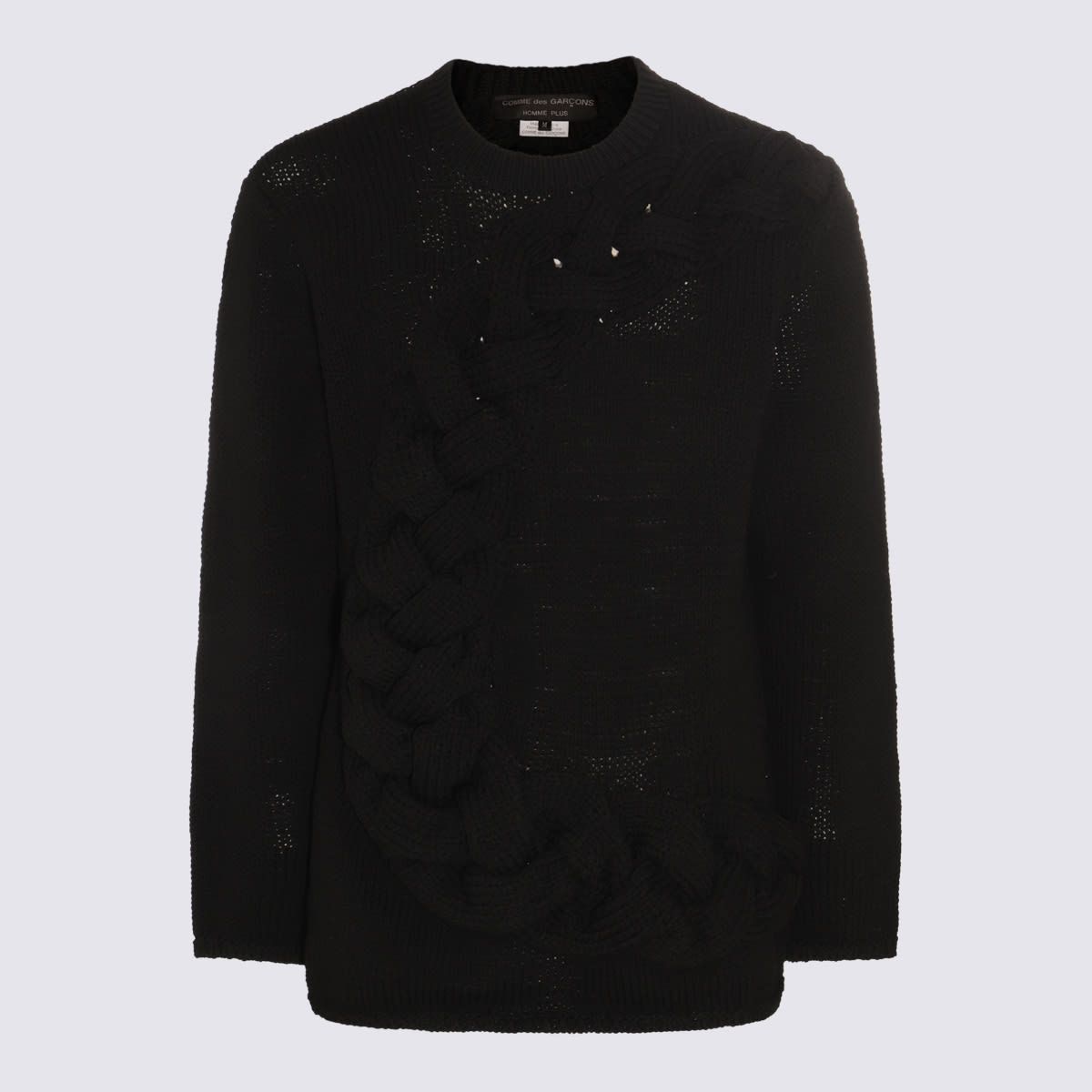 Shop Comme Des Garçons Homme Deux Black Knitwear