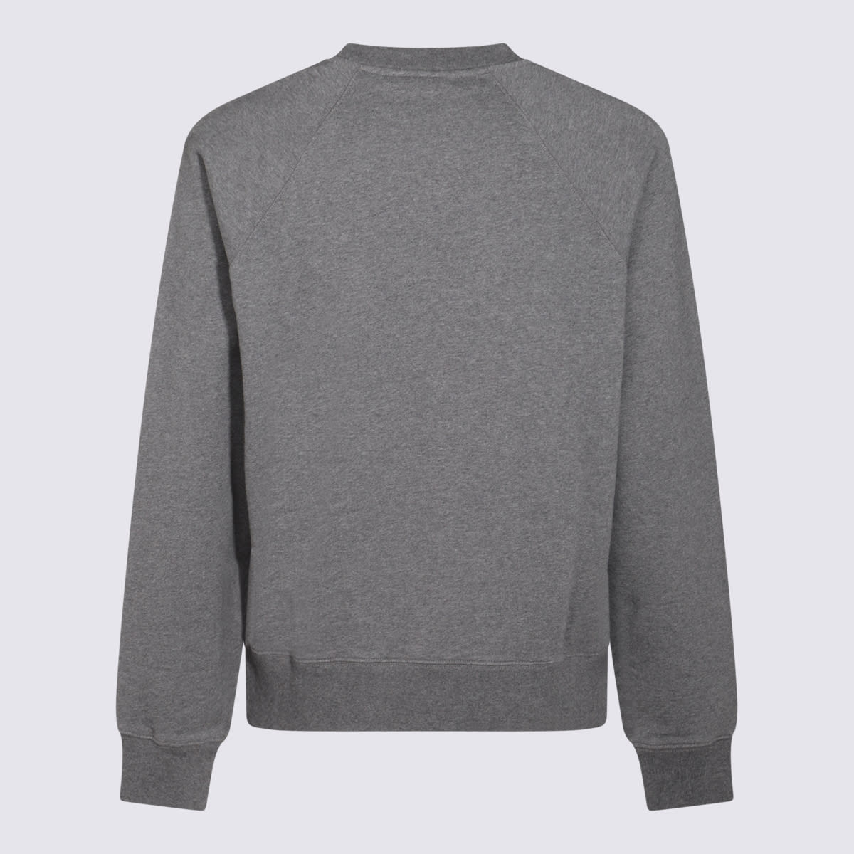 Shop Maison Kitsuné Dark Grey Cotton Sweatshirt