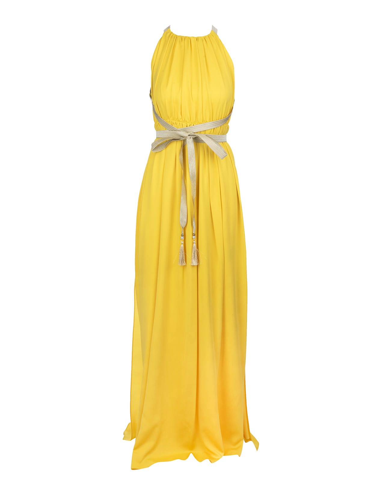 Max Mara Yellow Orde Long Dress