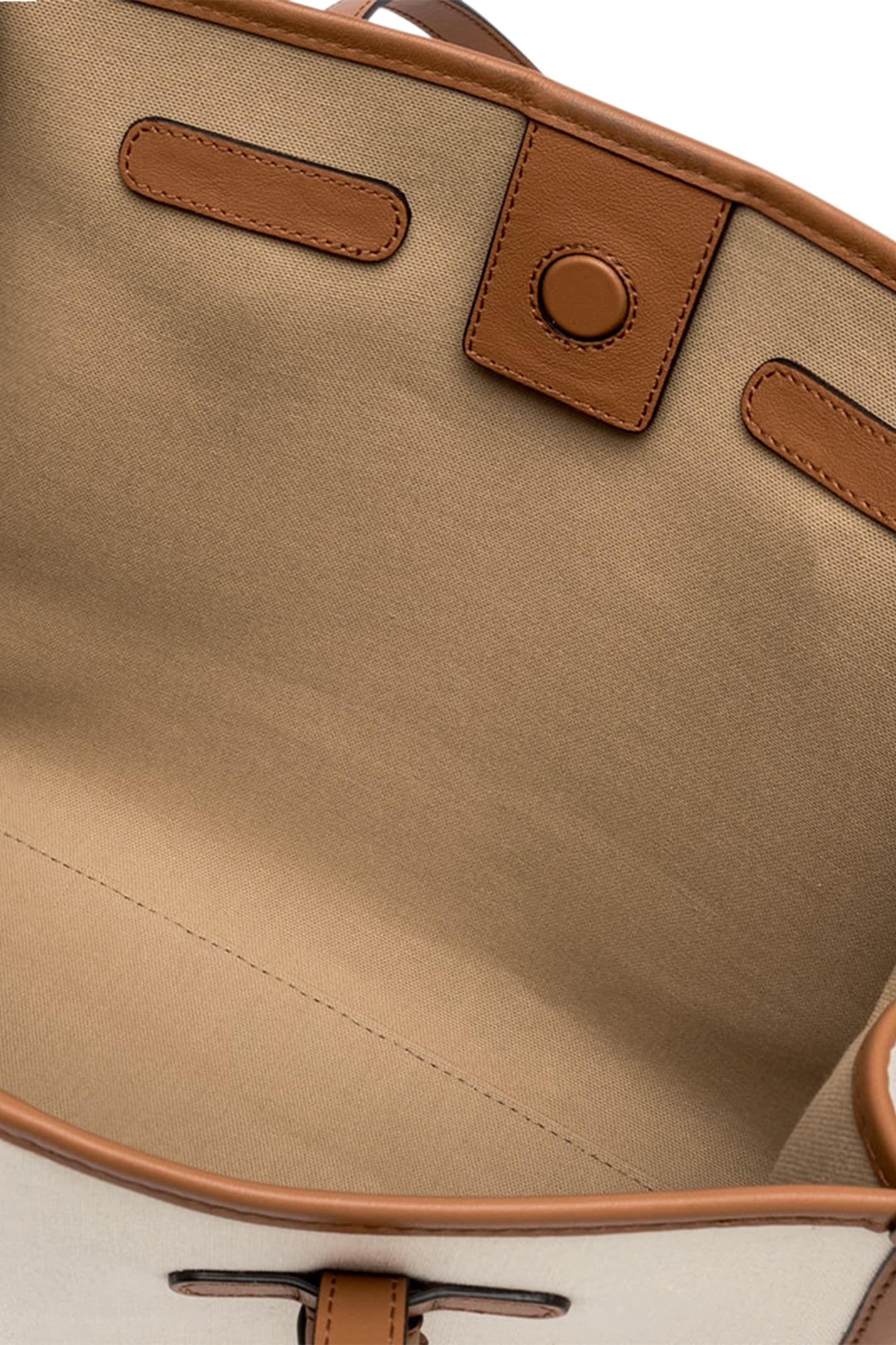 Gianni Chiarini Marcella Canvas And Leather Shopping Bag