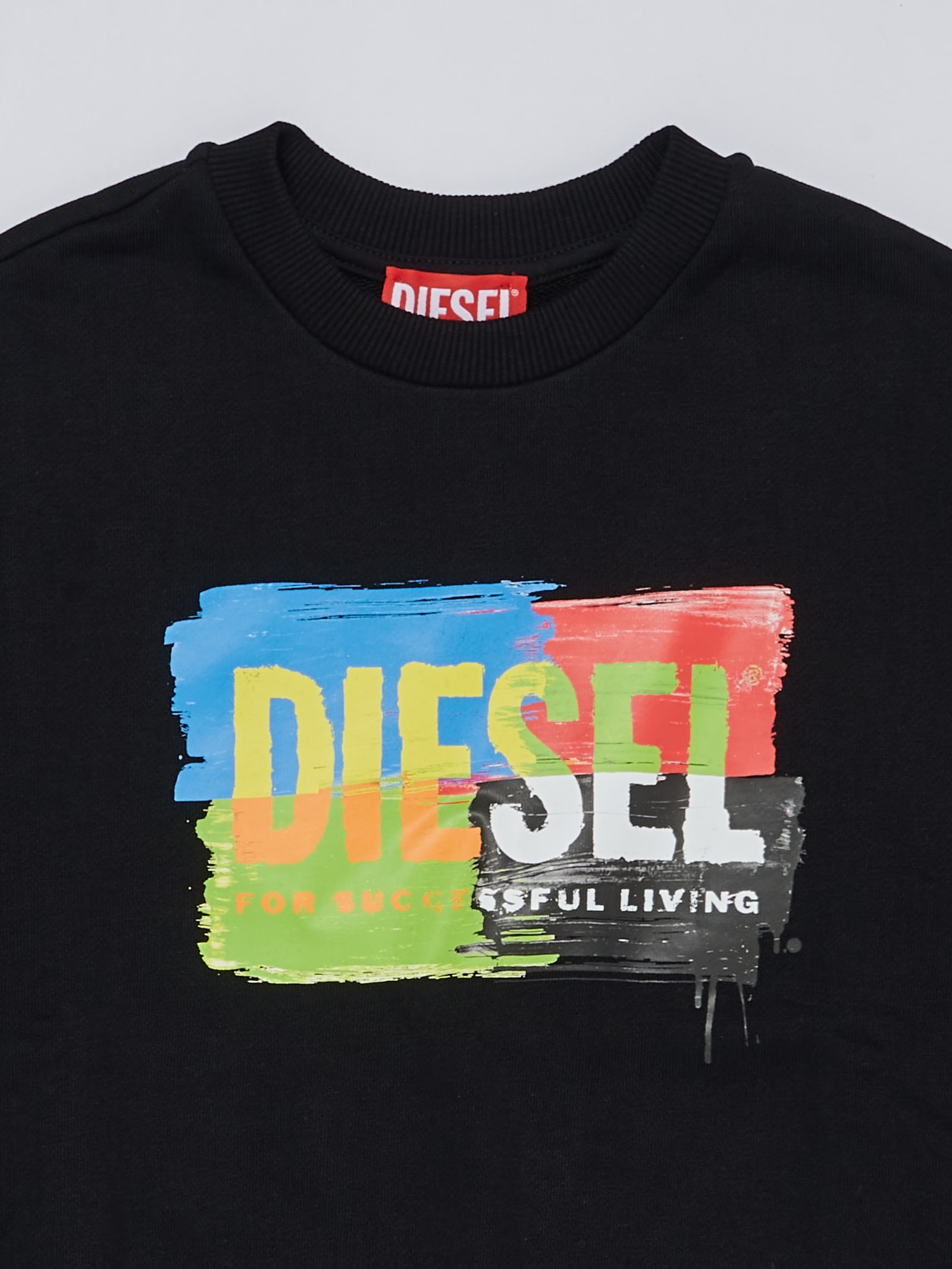 Shop Diesel Crewneck Sweatshirt In Nero