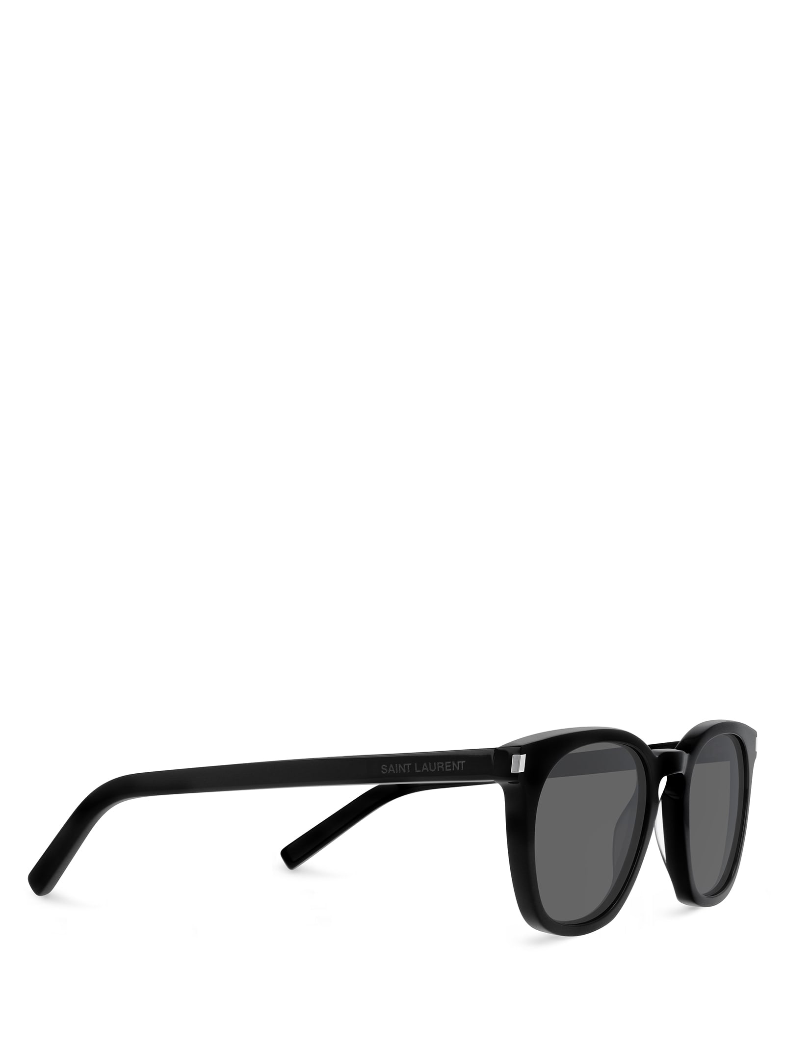 Shop Saint Laurent Sl 28 Black Sunglasses