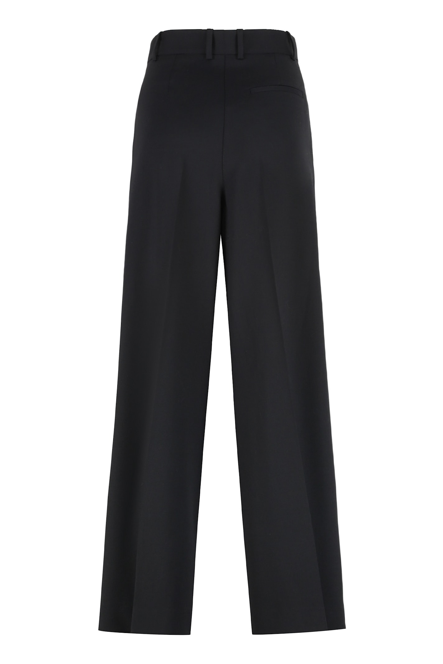 P.a.r.o.s.h Parosh Liliuxy Virgin Wool Trousers In Black