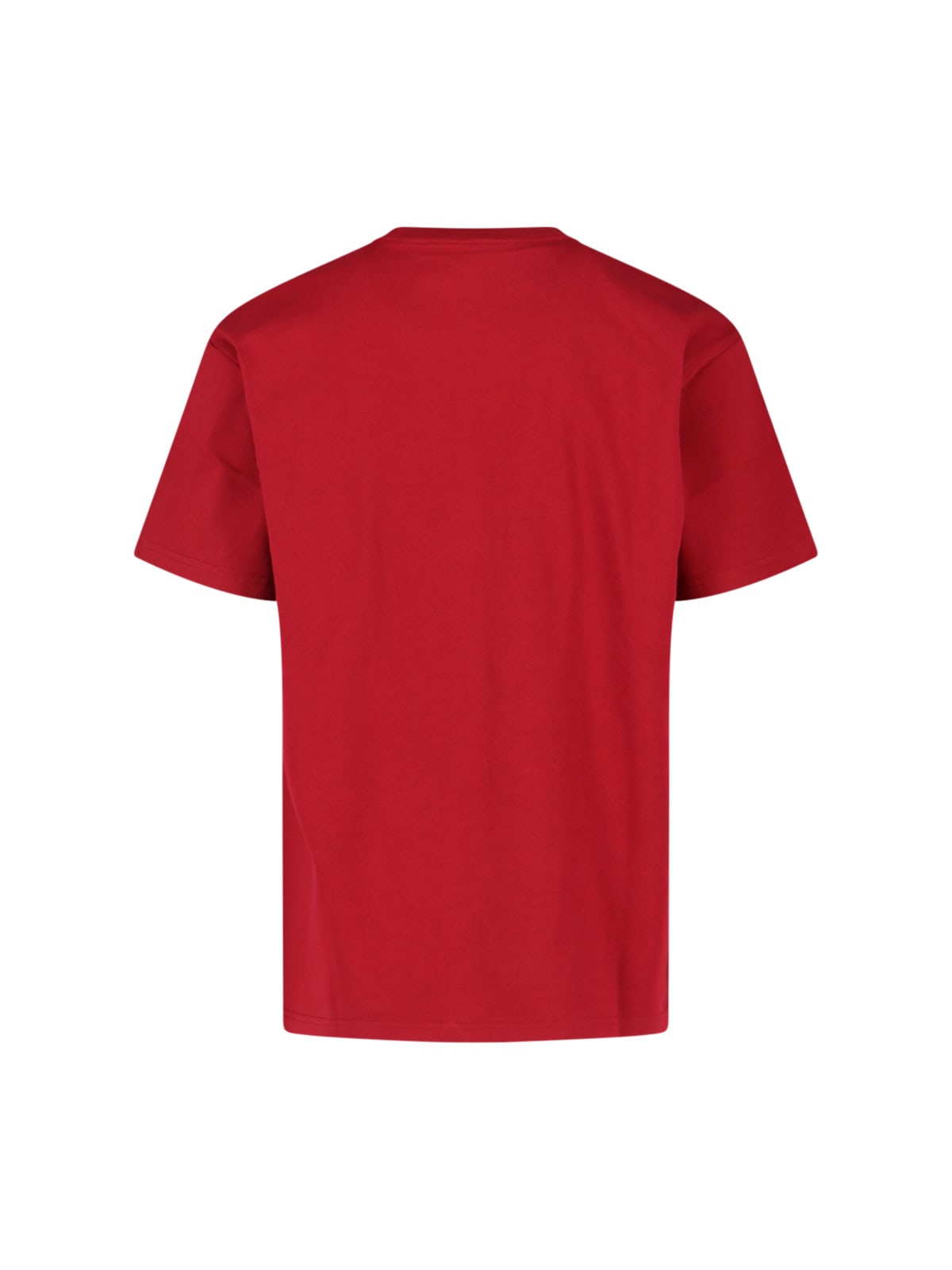 Carhartt Red Crew-neck Cotton T-shirt In Red