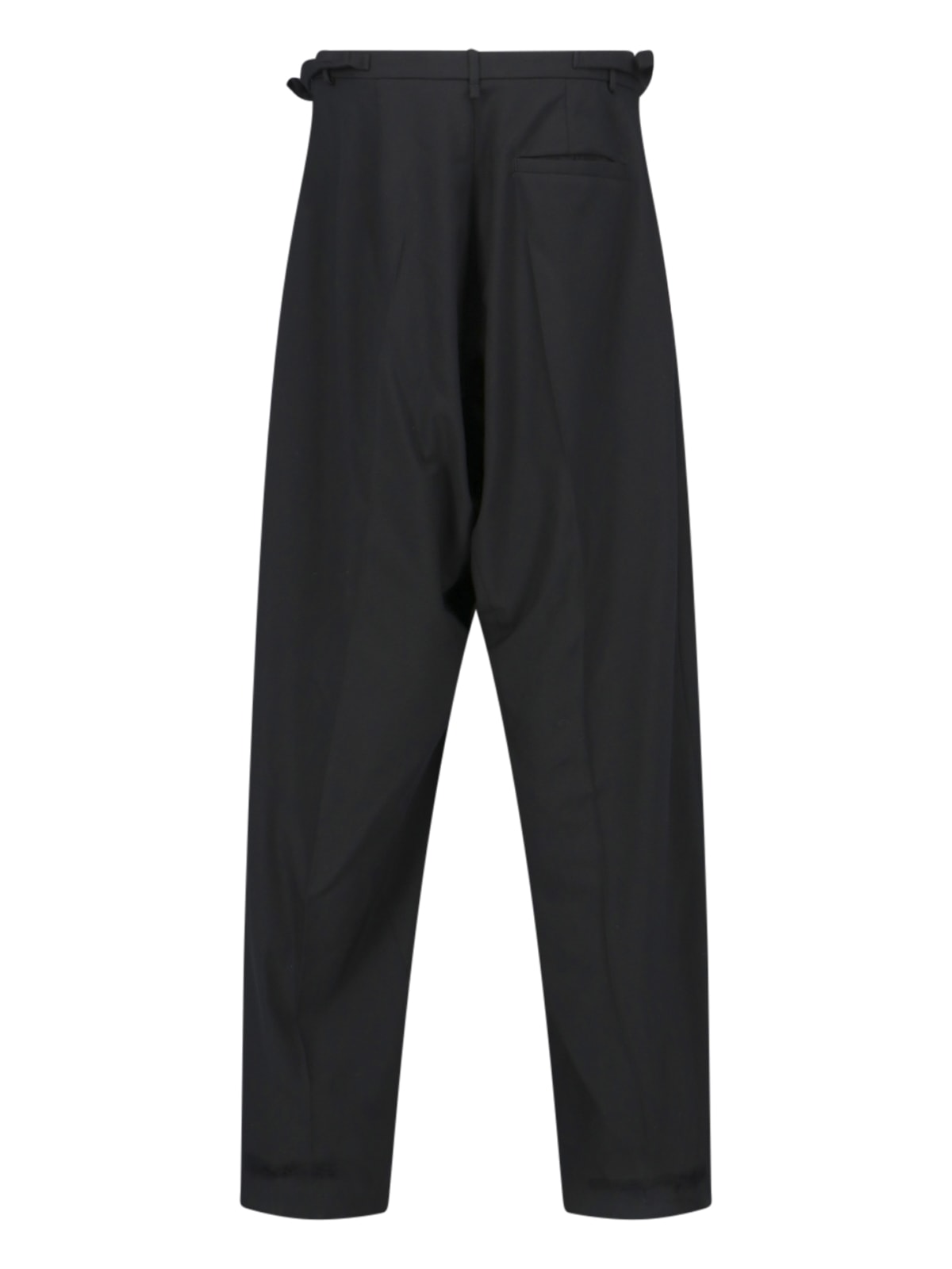 Shop Balenciaga Pinces Pants In Black