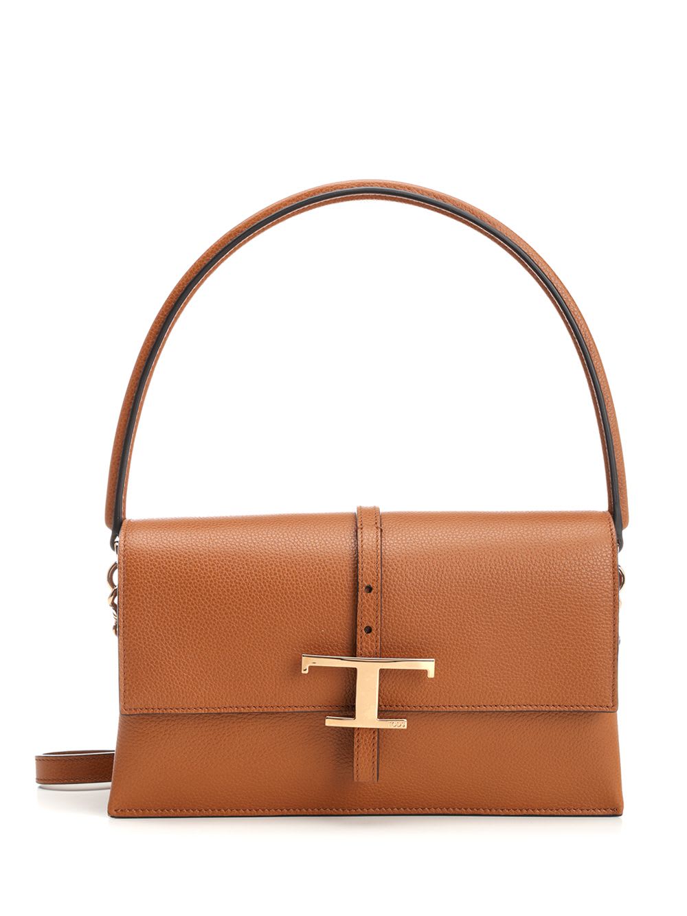 Tod's Mini Flap Bag With Back Slip Pocket In Brown