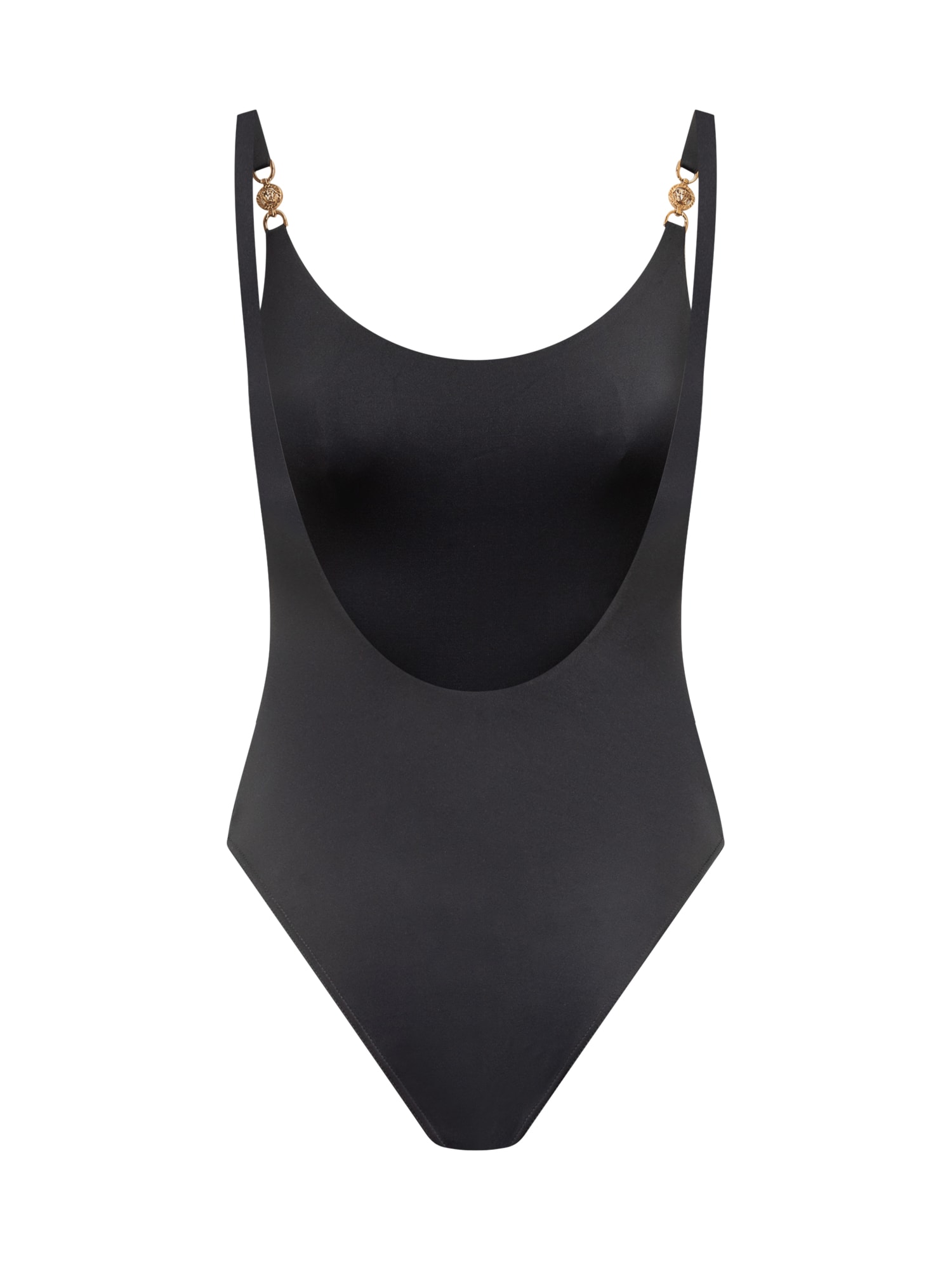 Shop Versace One Piece Swimsuit In Black