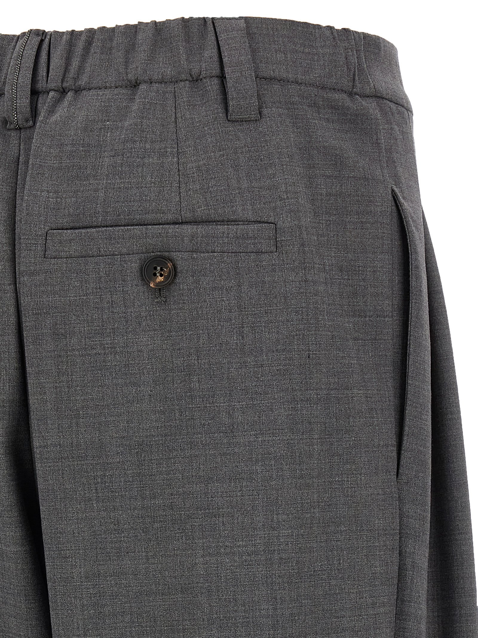 Brunello Cucinelli Sartorial Baggy Pants Gray