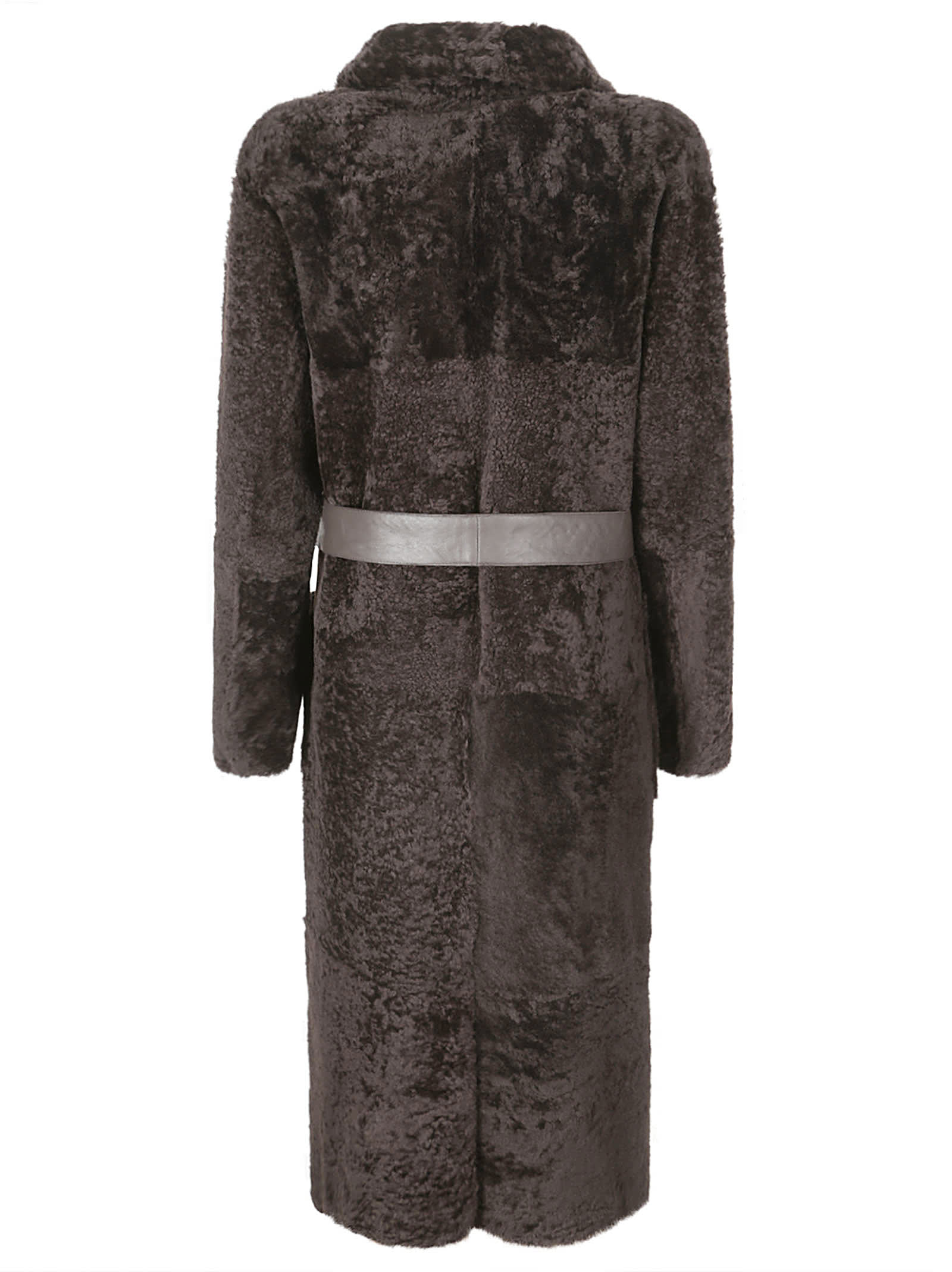 Shop Desa 1972 Shearling Coat In Mocha