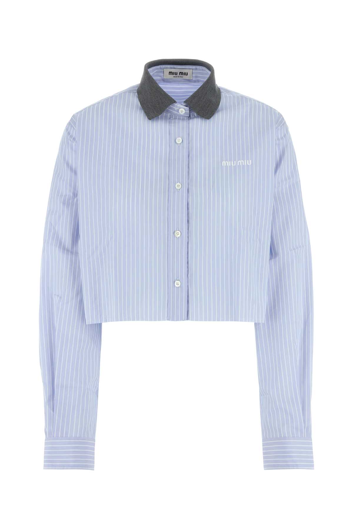 Embroidered Poplin Shirt