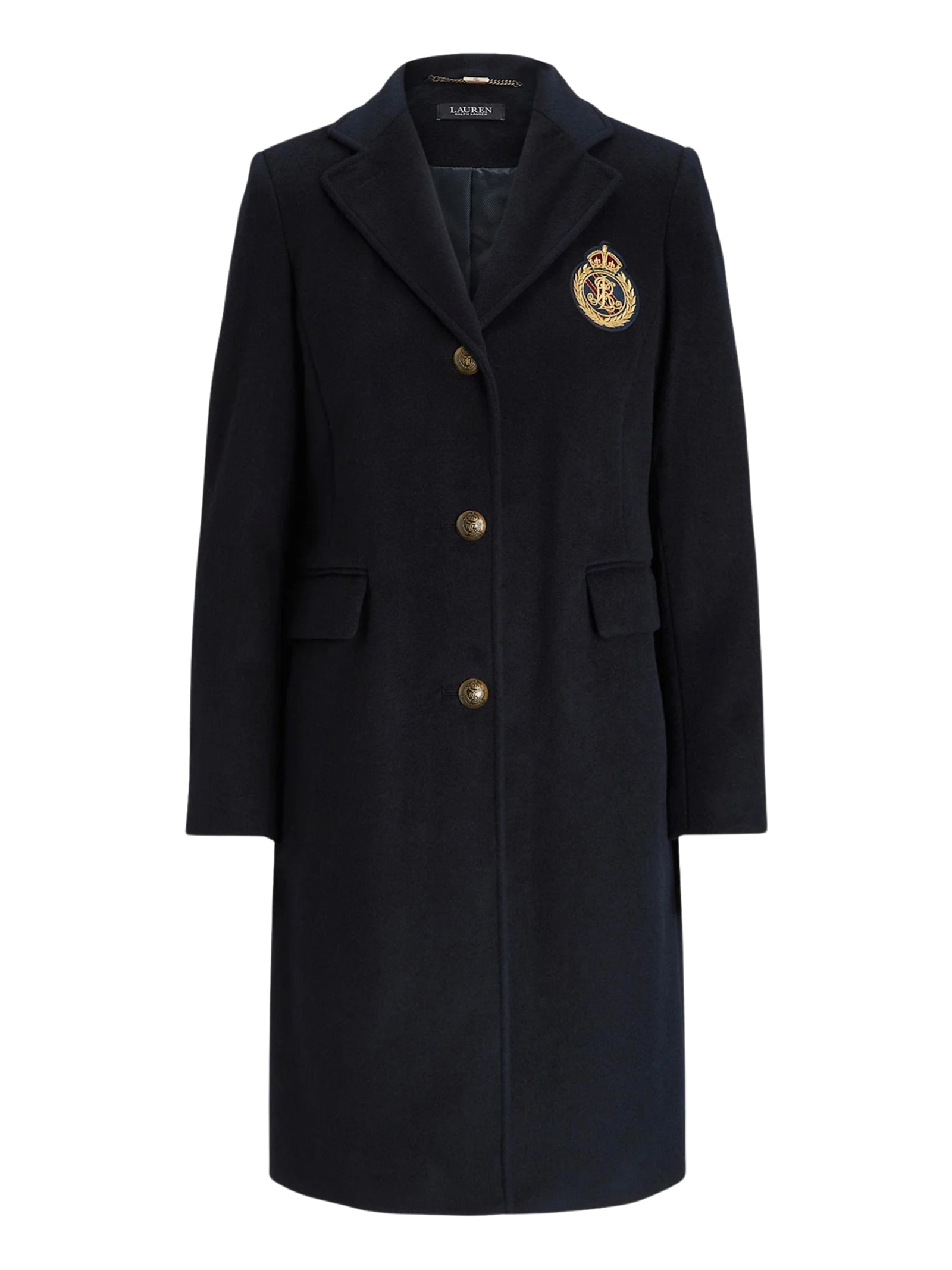 Ralph Lauren Belted Coat In Black