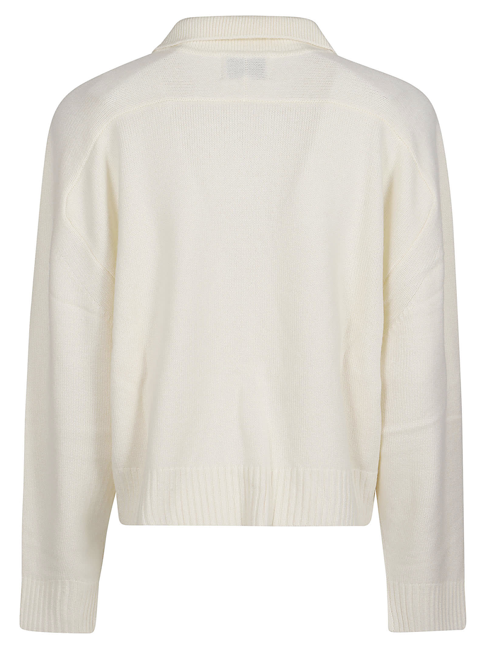 Shop Loulou Studio Homere Polo Sweater In Ivory