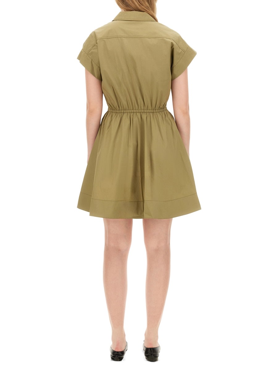 Shop Tory Burch Shirt Dress In Green