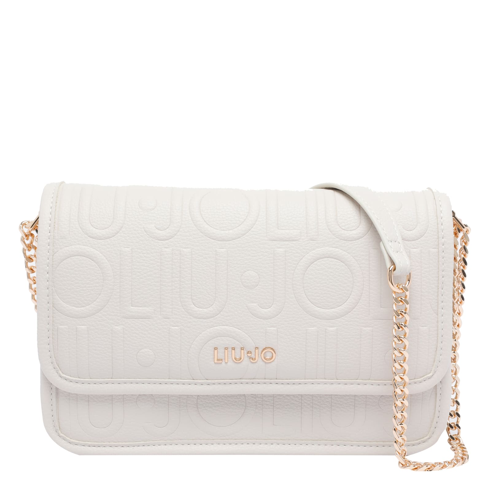 Liu •jo Logo Crossbody Bag In White