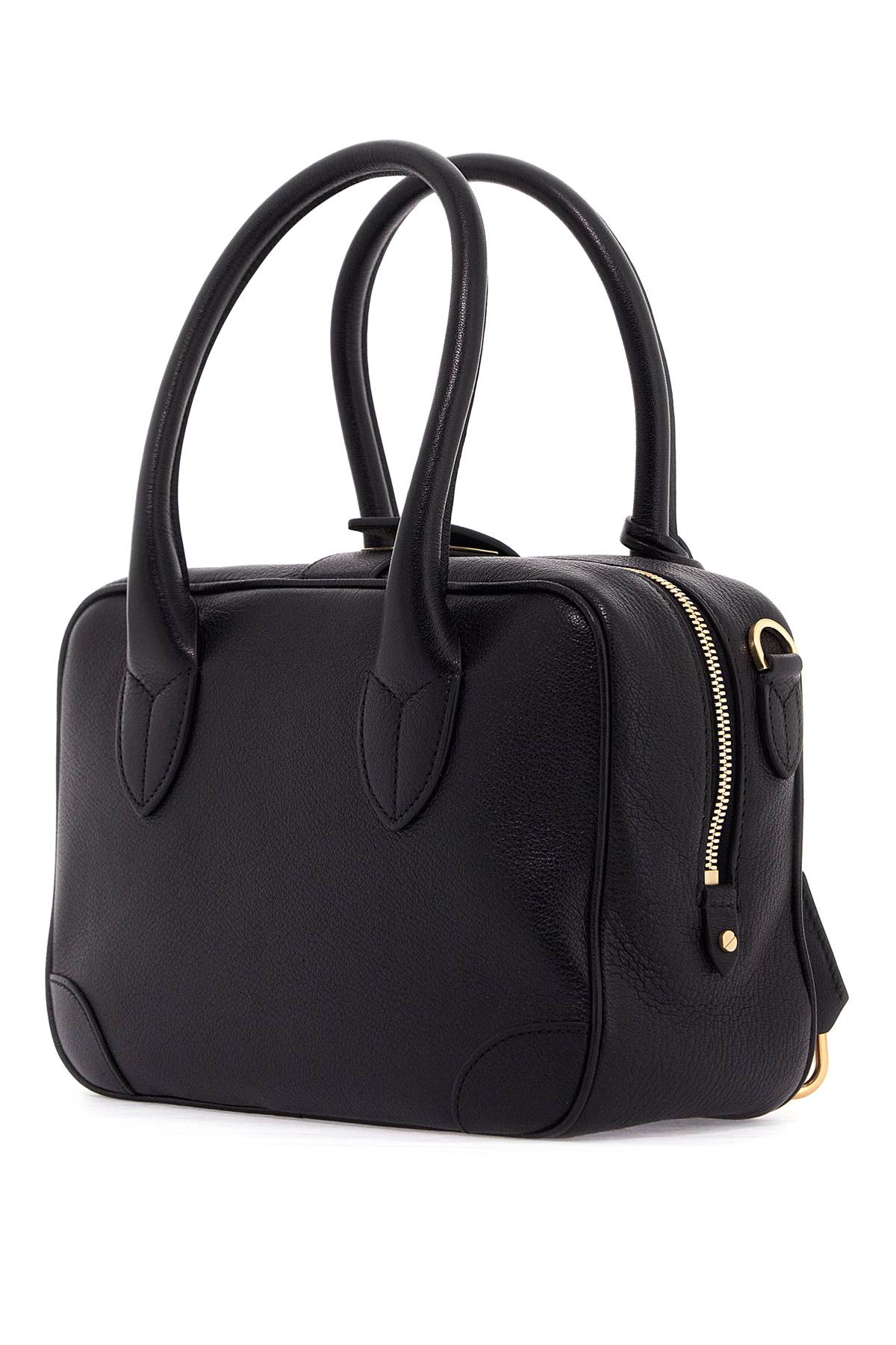 Golden Goose Vita Black Leather Top Case In Black