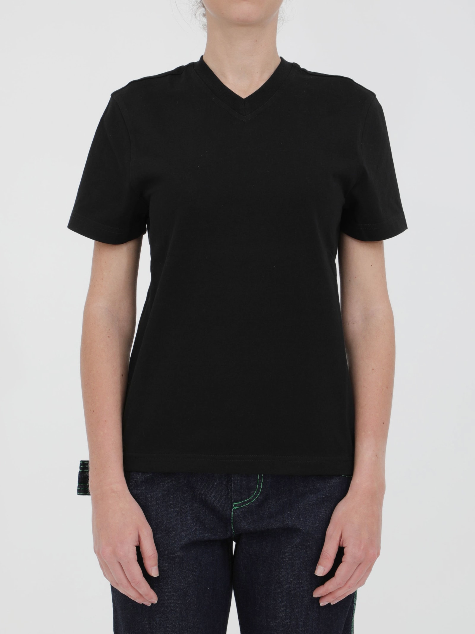 Bottega Veneta Black Cotton T-shirt