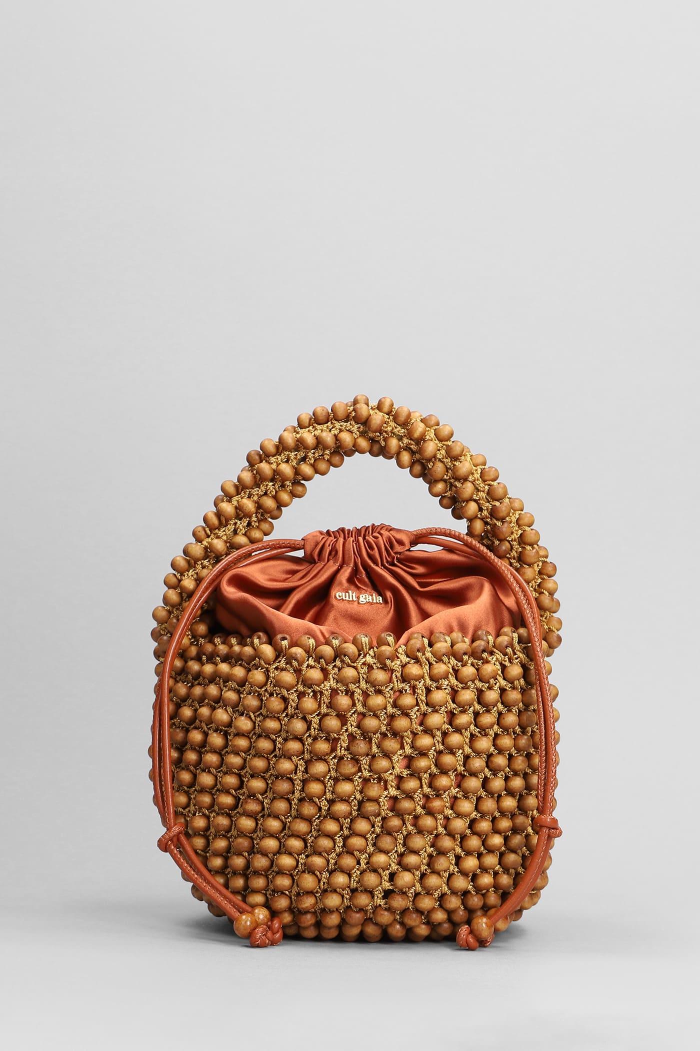 Cora Hand Bag In Brown Wood