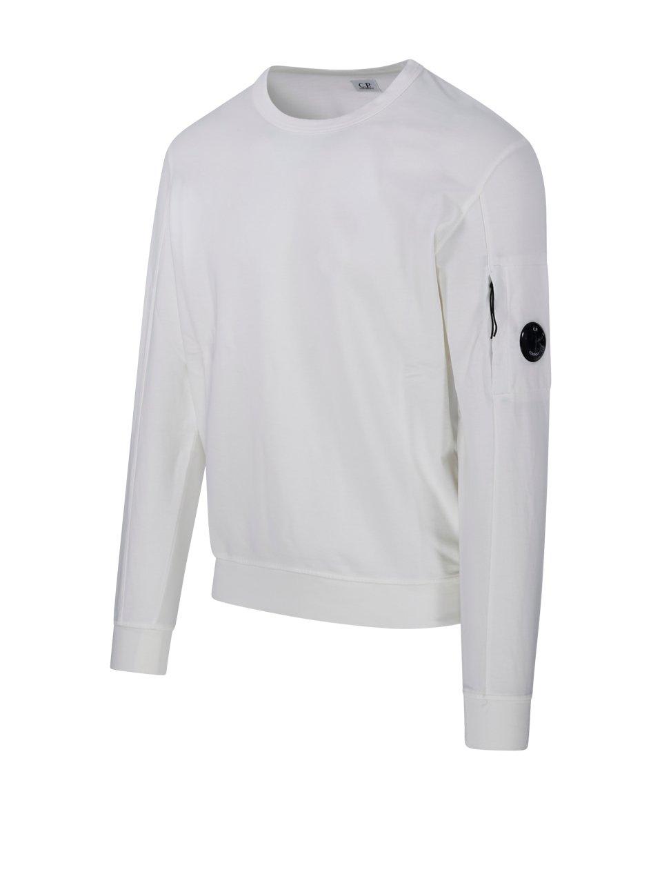 Cp company best sale white lens sweatshirt