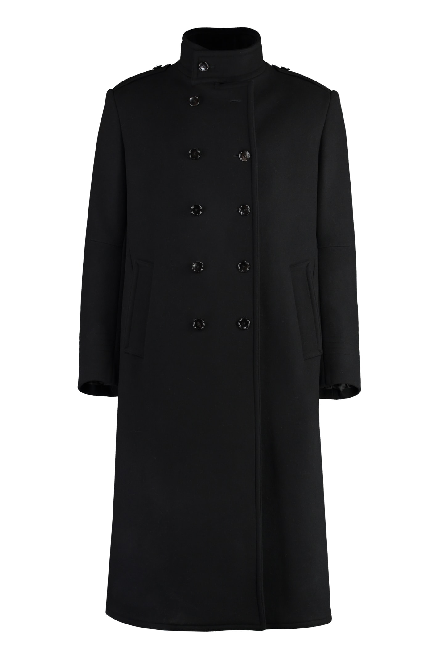 TOM FORD DOUBLE-BREASTED VIRGIN WOOL COAT
