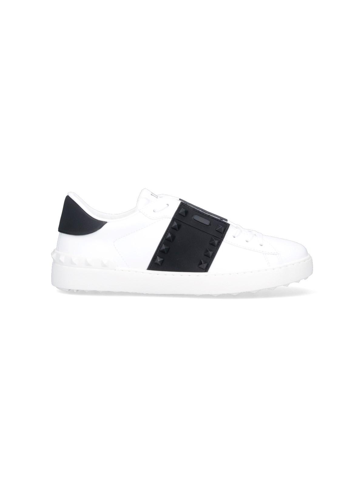 Shop Valentino Open Sneakers In White, Black