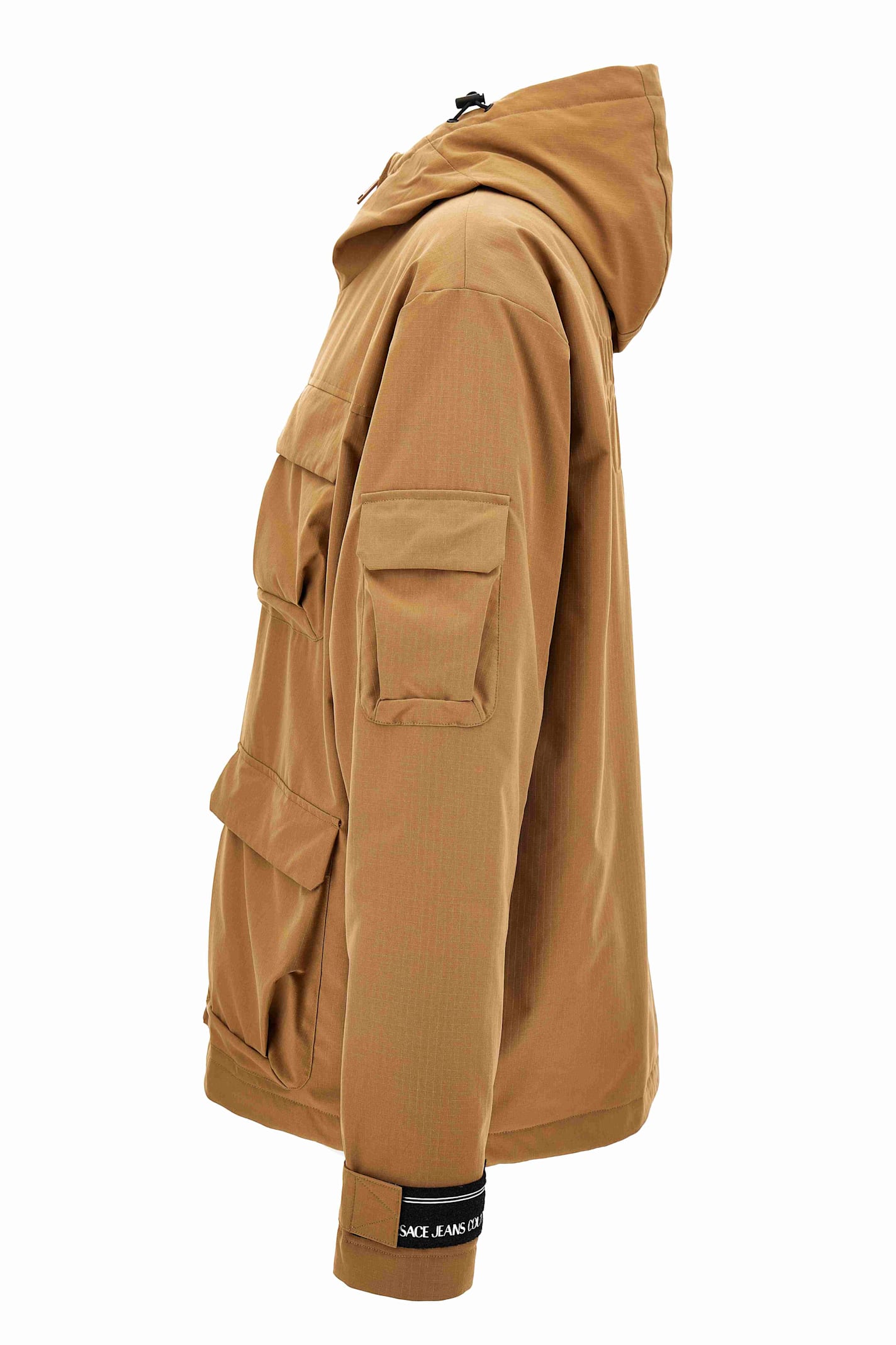 Versace Jeans Couture Down Jacket In Brown