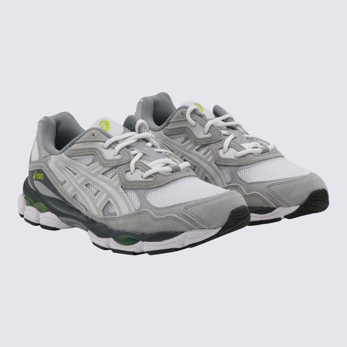 Asics White And Grey Gel-nyc Sneakers In Multi