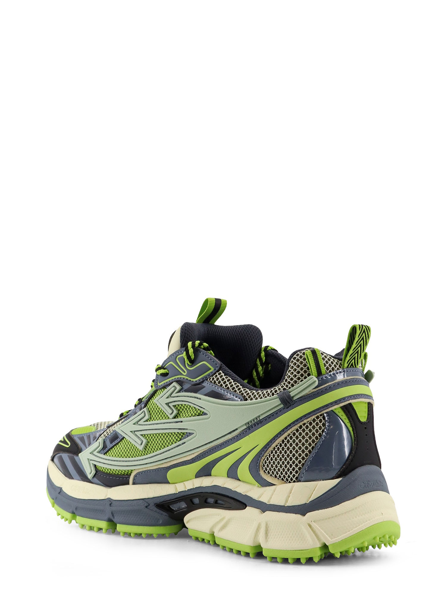 Off-white Ow Be Right Back Lace-up Rubber Sneakers In Multi