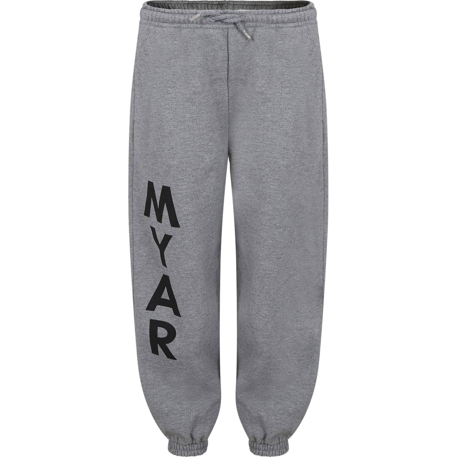 MYAR GREY TROUSERS FOR KIDS WITH LOGO