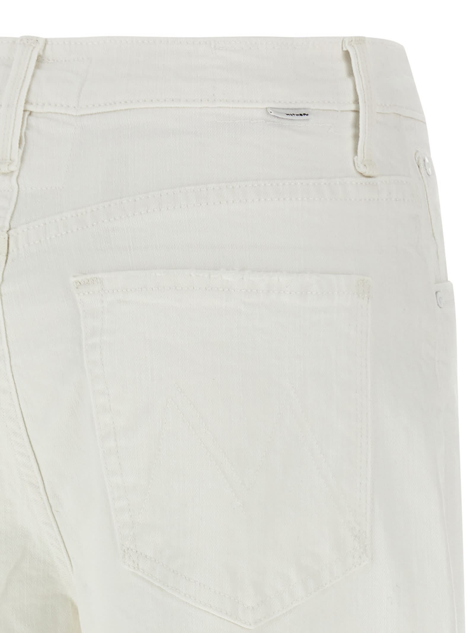 Mother Jeans The Dodger Sneak White In White