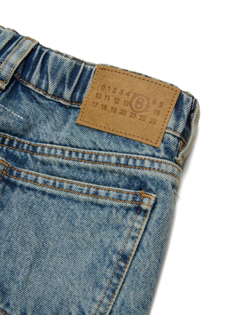 Mm6 Maison Margiela Kids Cotton Jeans In Blue