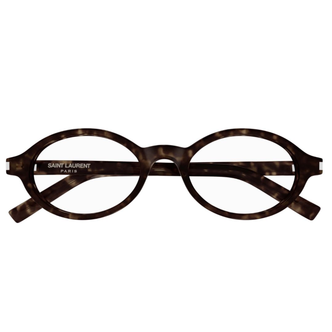 Saint Laurent Sl 751 Jeanne Opt-002 Havana-havana-transparent In Brown
