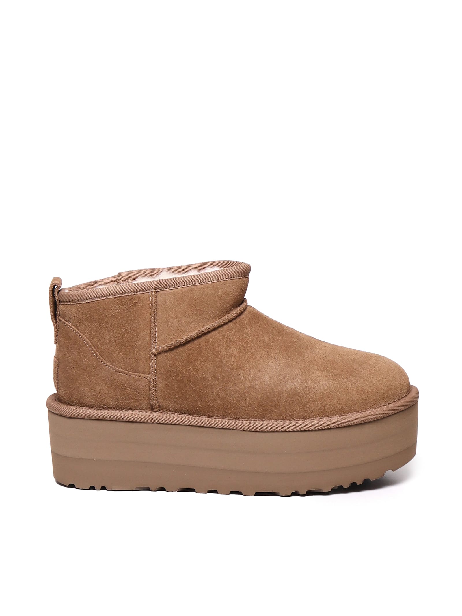 Ugg Women Classic Ultra Mini Platform Boot In Chestnut In Brown