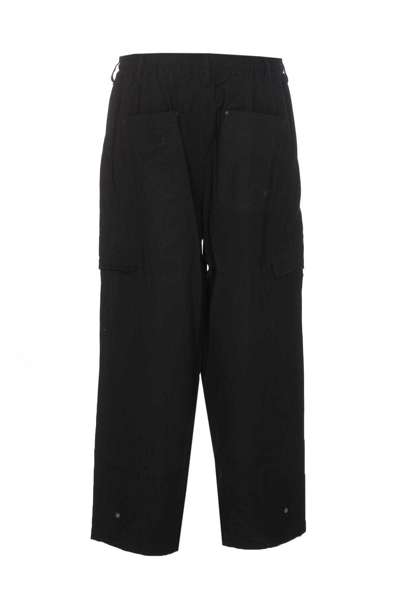 Shop Y-3 Logo Workwear Pants In Black
