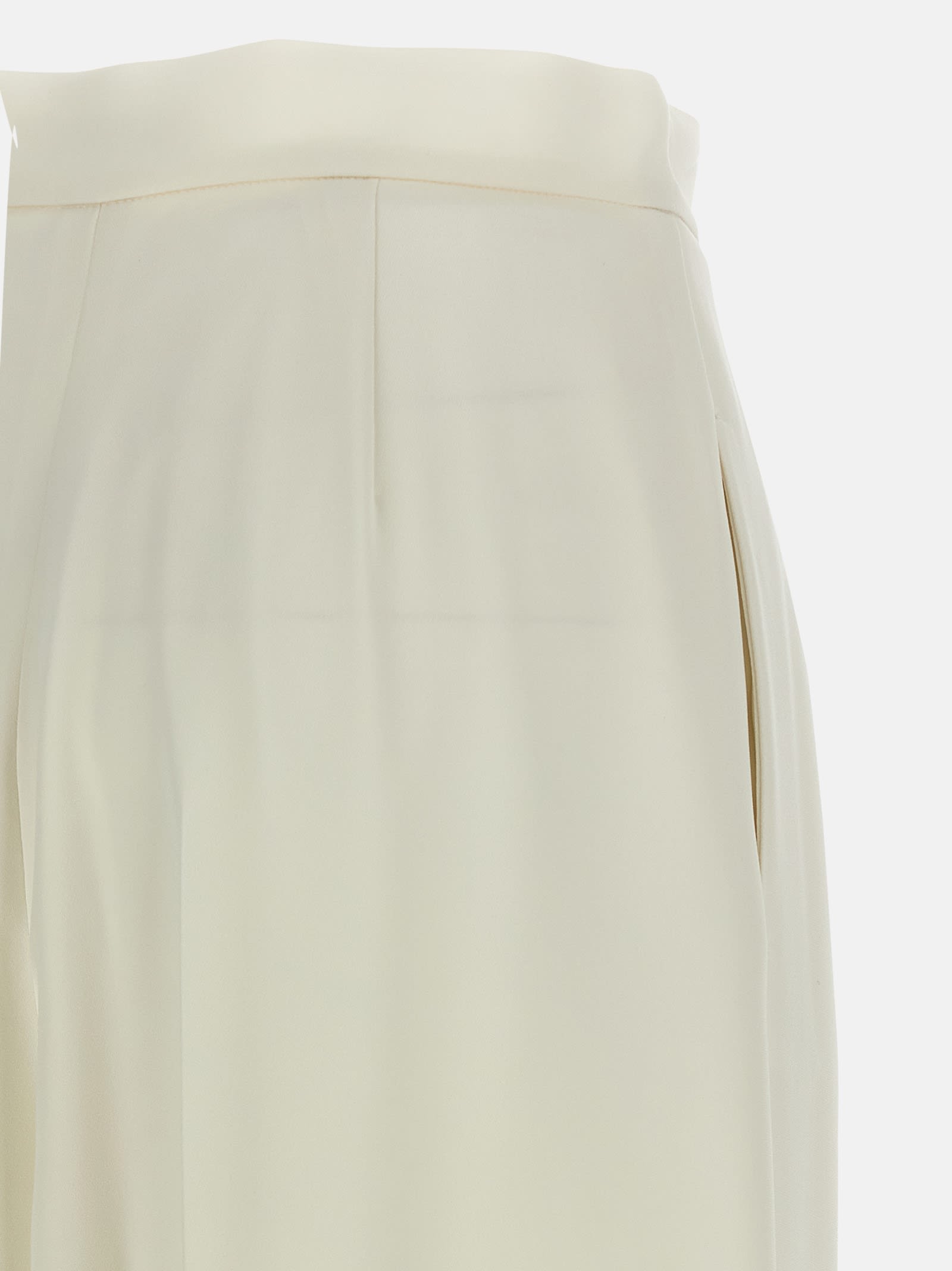Max Mara White Manetta Pants In White