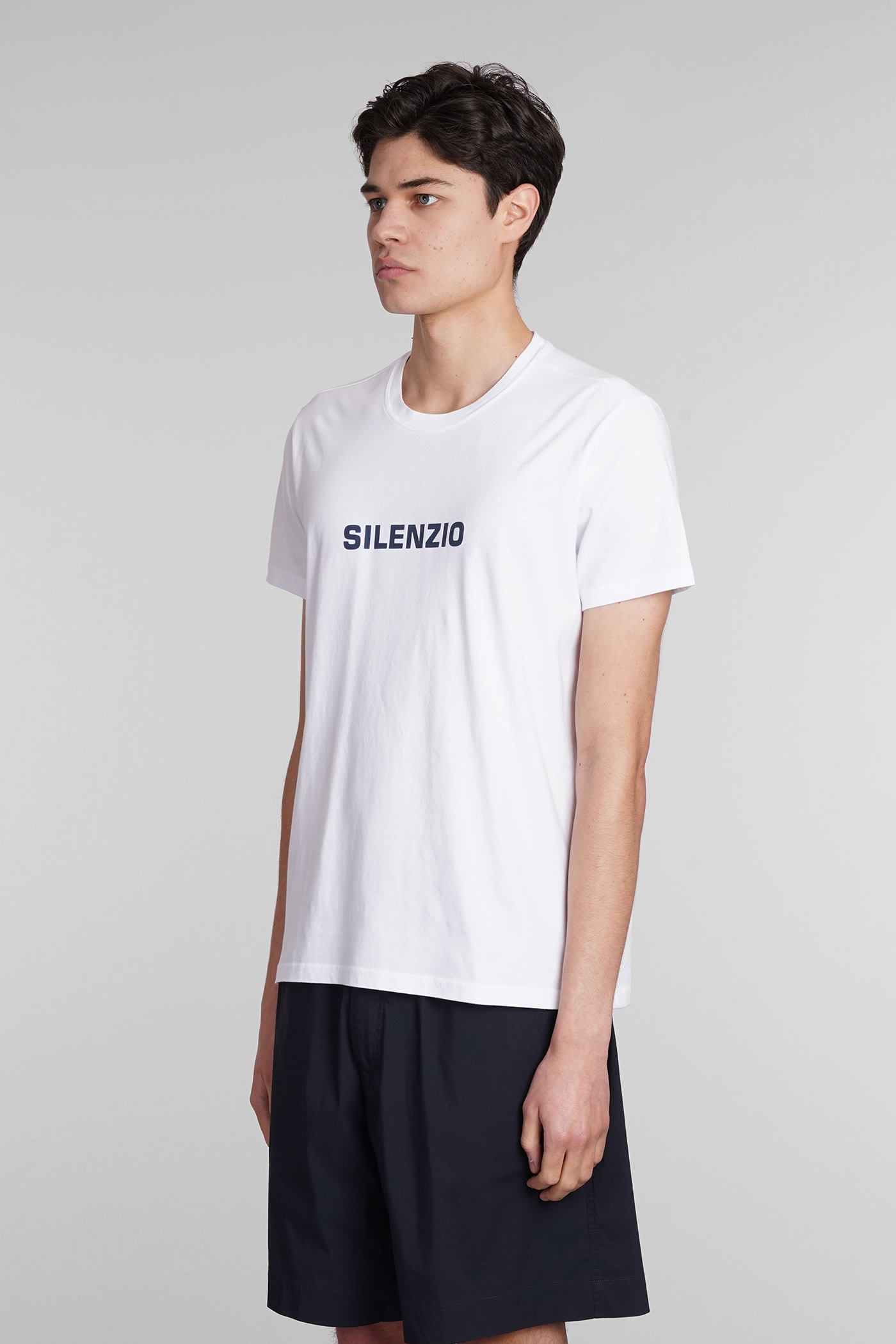 Shop Aspesi Silenzio T-shirt In White Cotton