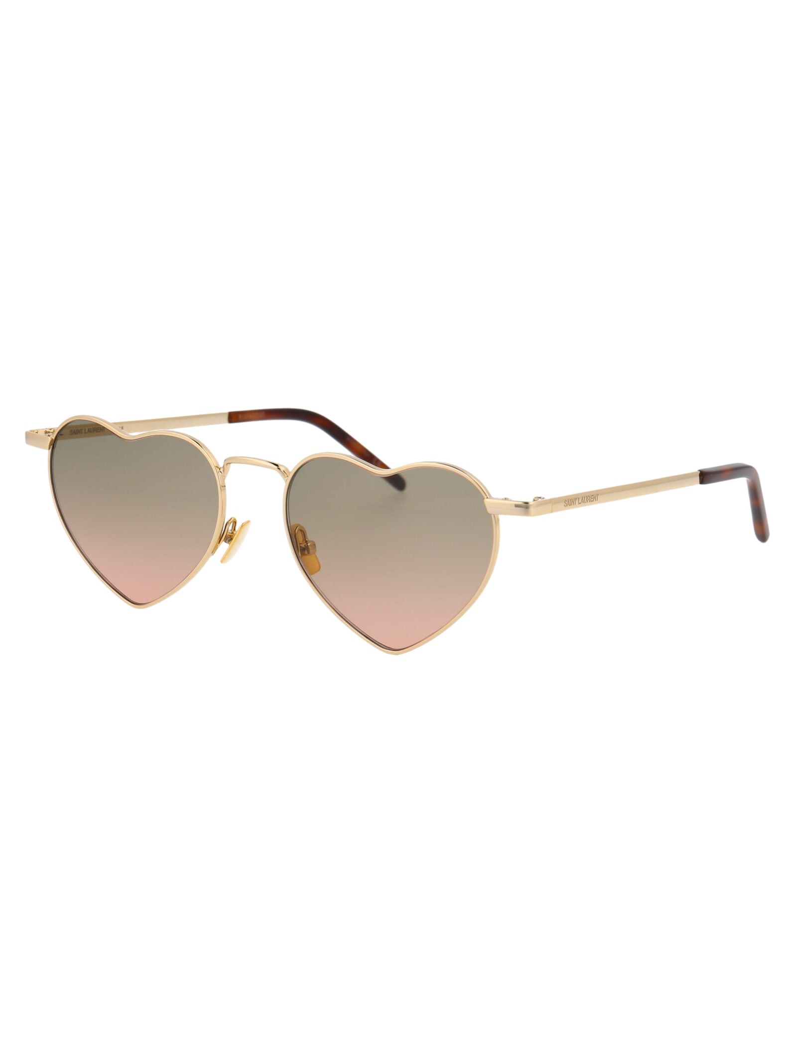 Saint Laurent Sl 301 Loulou Sunglasses In Gold